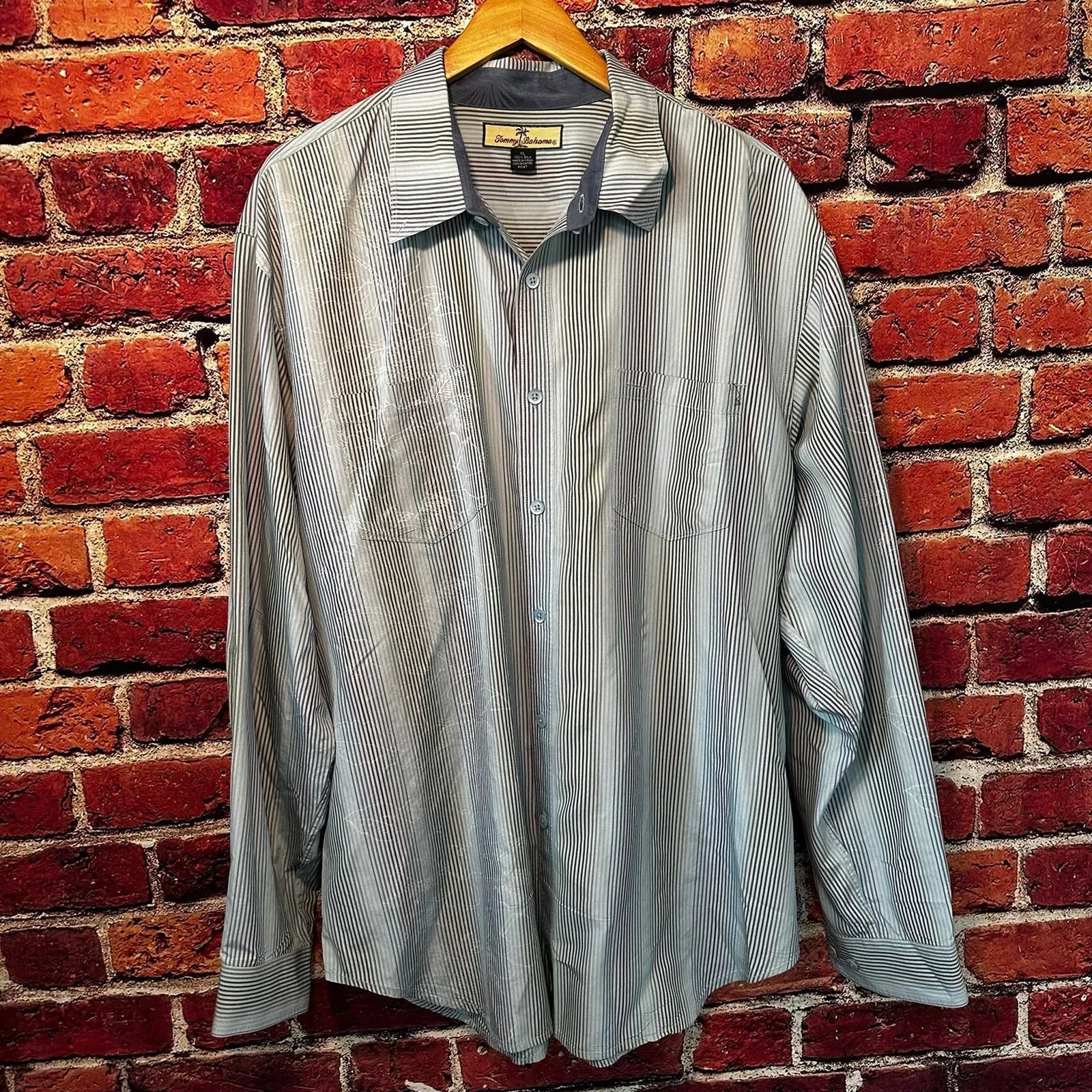 Tommy Bahama Shirts Button Ups Tommy Bahama button down 100% silk Blue