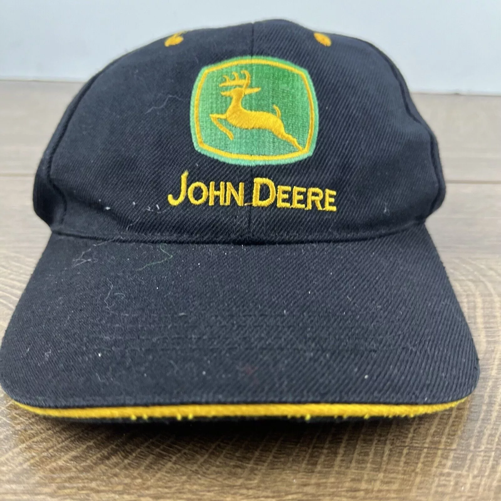 John Deere Hats John Deere Black Hat JD John Deere Black Cap Hat Adjustable
