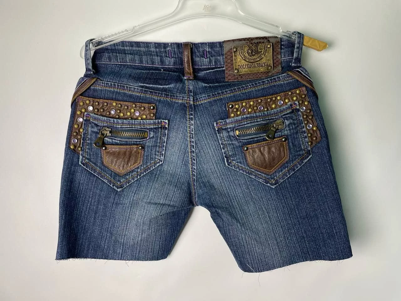 Dolce & Gabbana Shorts Dolce & Gabbana × Vintage Handmade Vintage Y2K AvantGarde Dolce Gabbana shorts Blue Streetwear