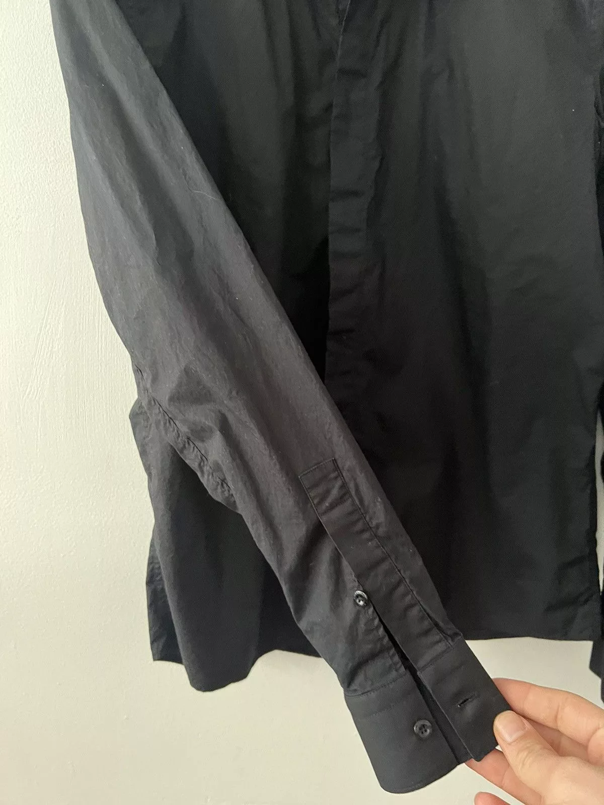 Givenchy Shirts Button Ups Givenchy Long Sleeve Star Embroidered Black
