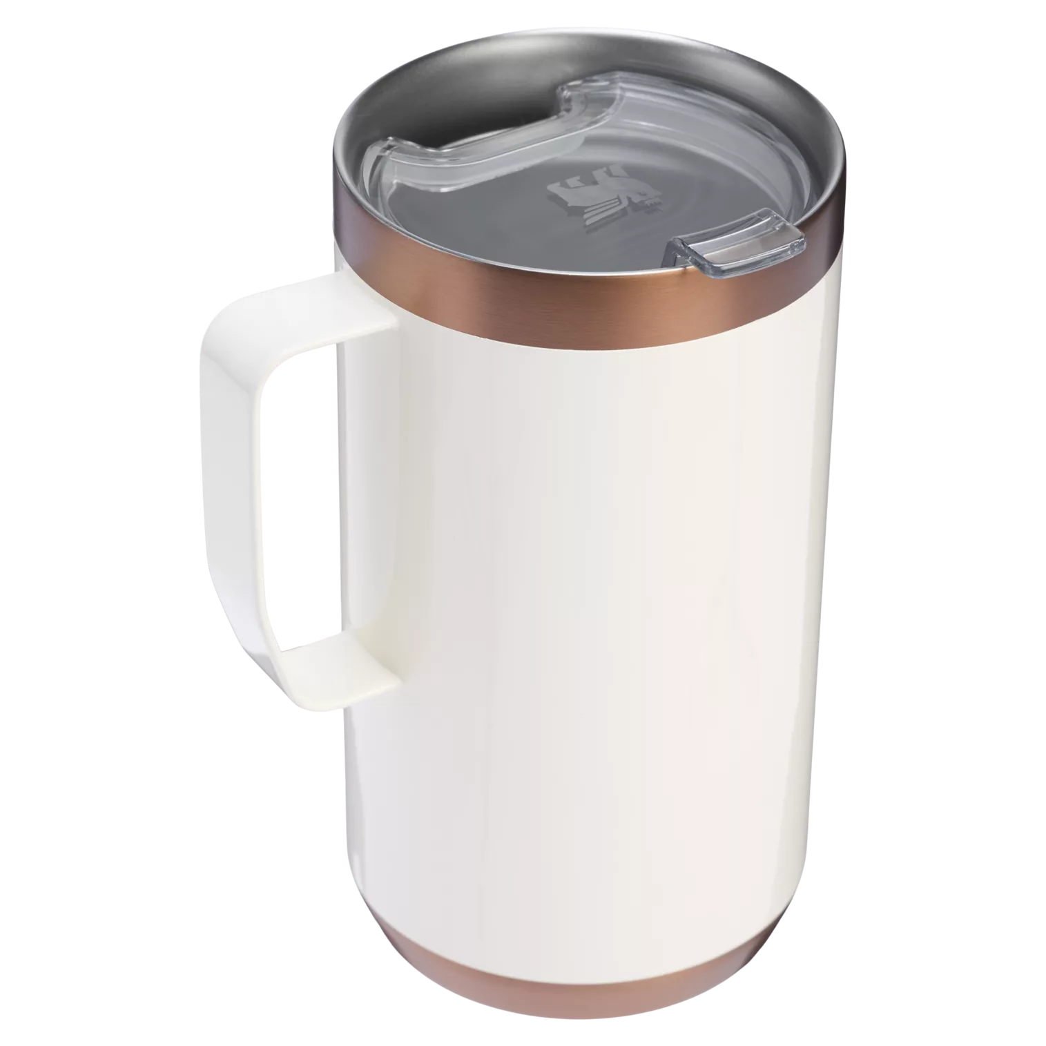 The Stanley Stay-Hot Insulated Camp Mug 24 OZ In Gilded Marshmallow White