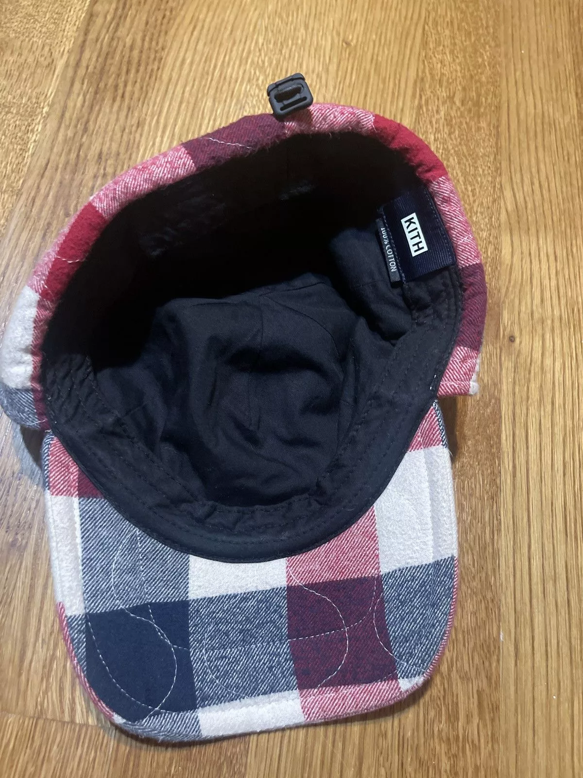 Kith Hats Kith Quilted Patchwork Ear Flap Cap Red