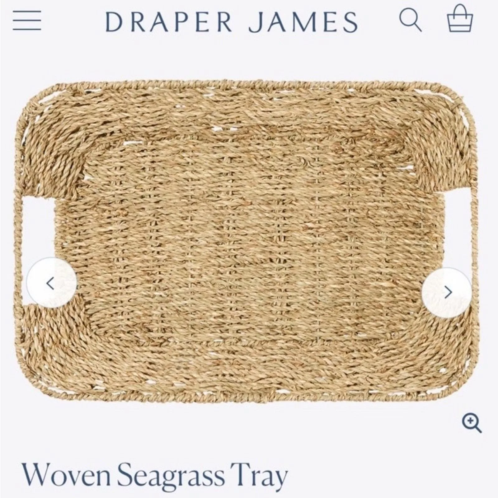 Other Miscellaneous Other Draper James Woven Tray Beige