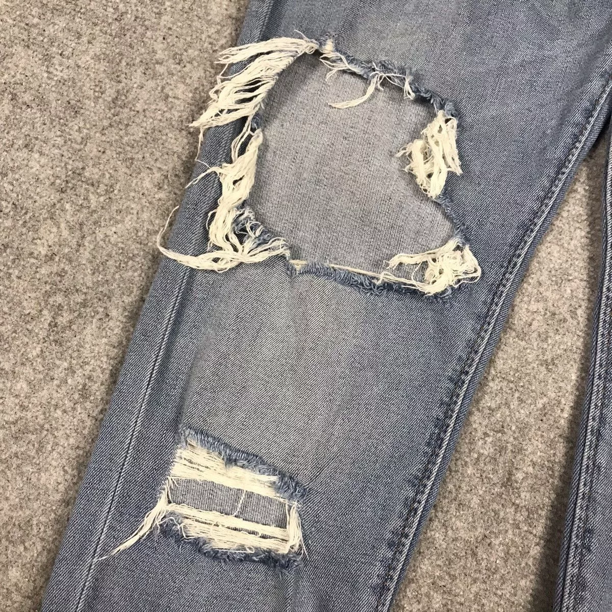 Diesel Denim SLIM DIESEL DISTRESSED JEANS PANTS Blue