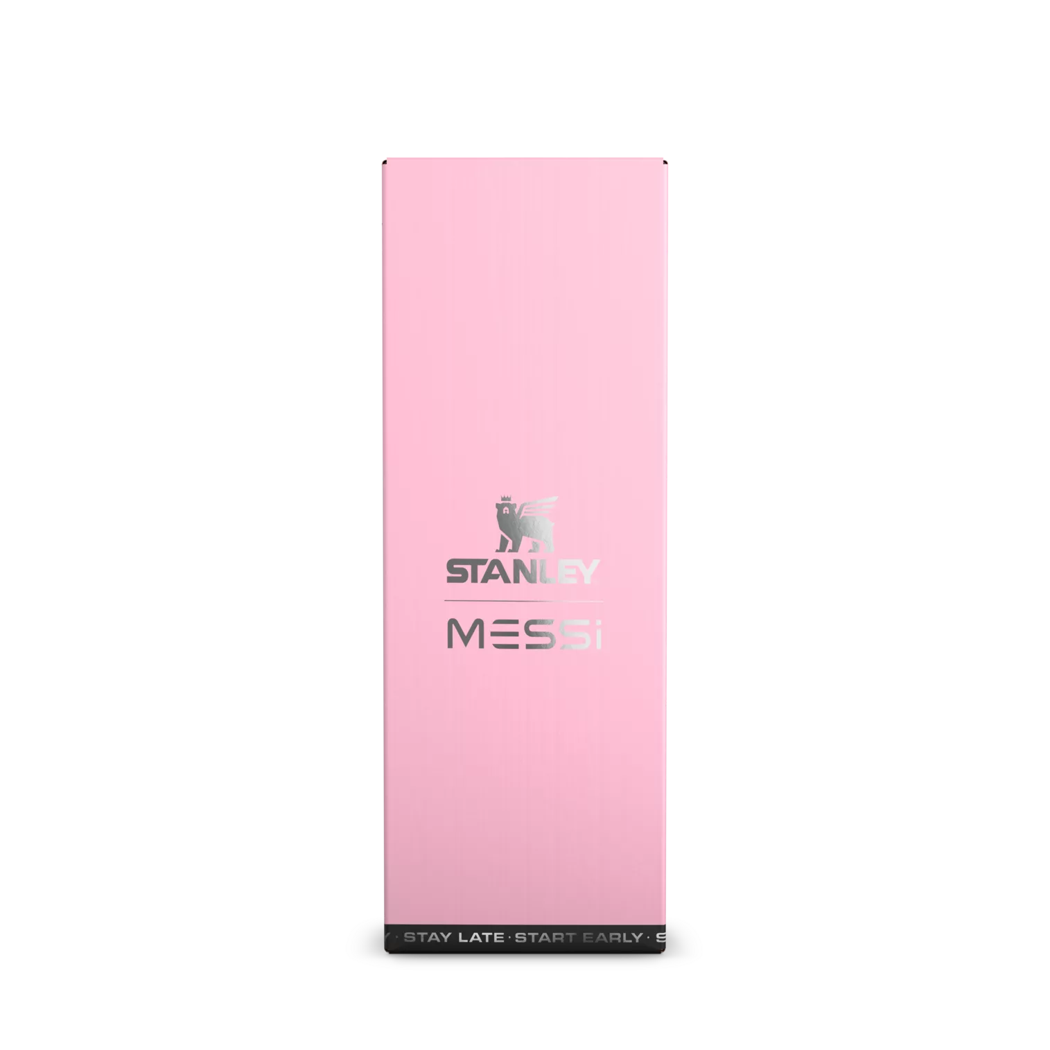 The Messi x Stanley IceFlow™ Water Bottle with Flip Straw Lid 24 OZ In Messi GOAT Pink