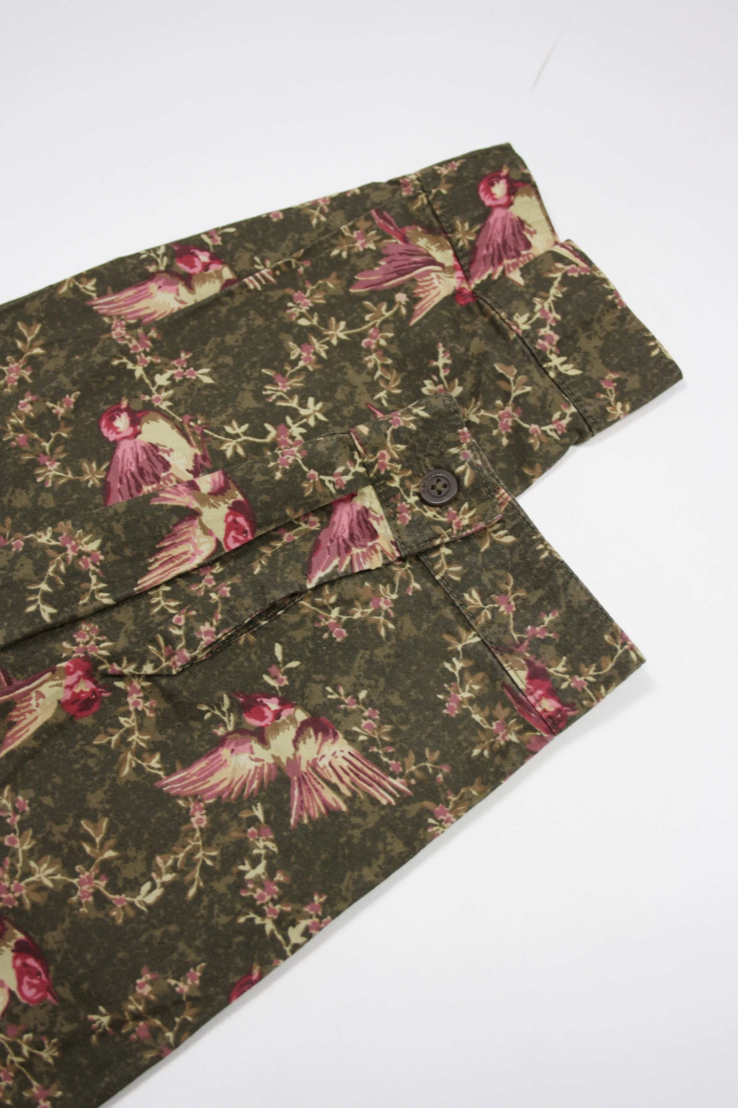 Barbour Button Ups Barbour Bantam Birds Printed Slim Fit LS Shirt Green