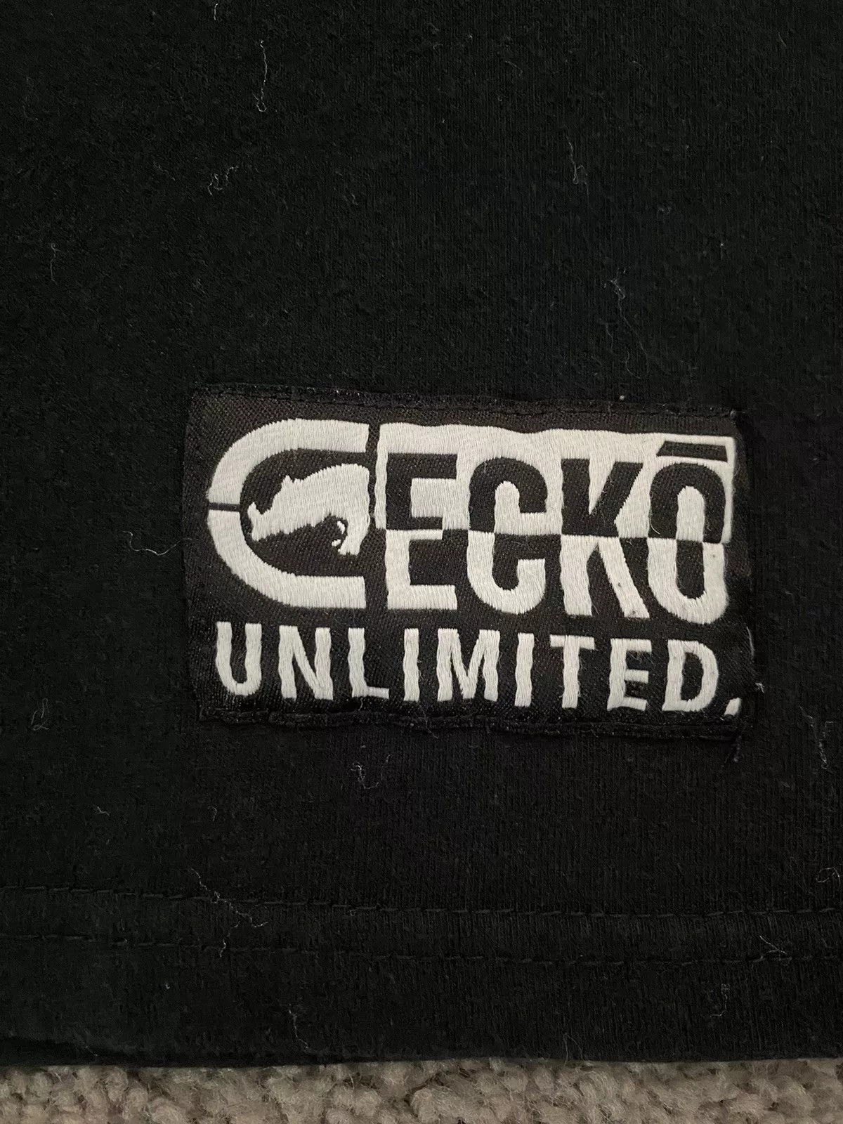 Ecko Unltd. Short Sleeve T Shirts Ecko Unltd. × Vintage Crazy Y2K Affliction Style Tee Grunge Opium Skater XL Gray Streetwear