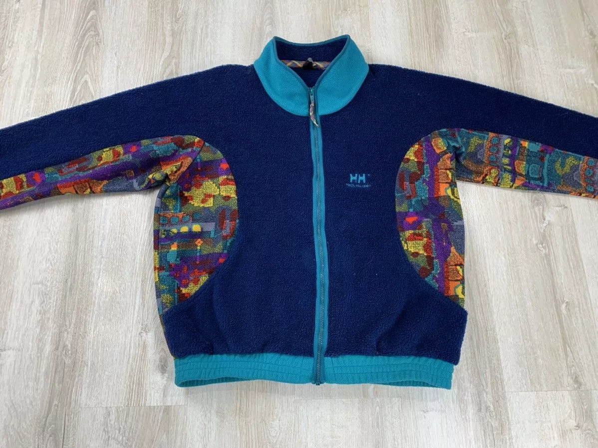 Helly Hansen Light Jackets Helly Hansen × Vintage Mens vintage fleece jacket Helly Hansen Size L Multi Streetwear