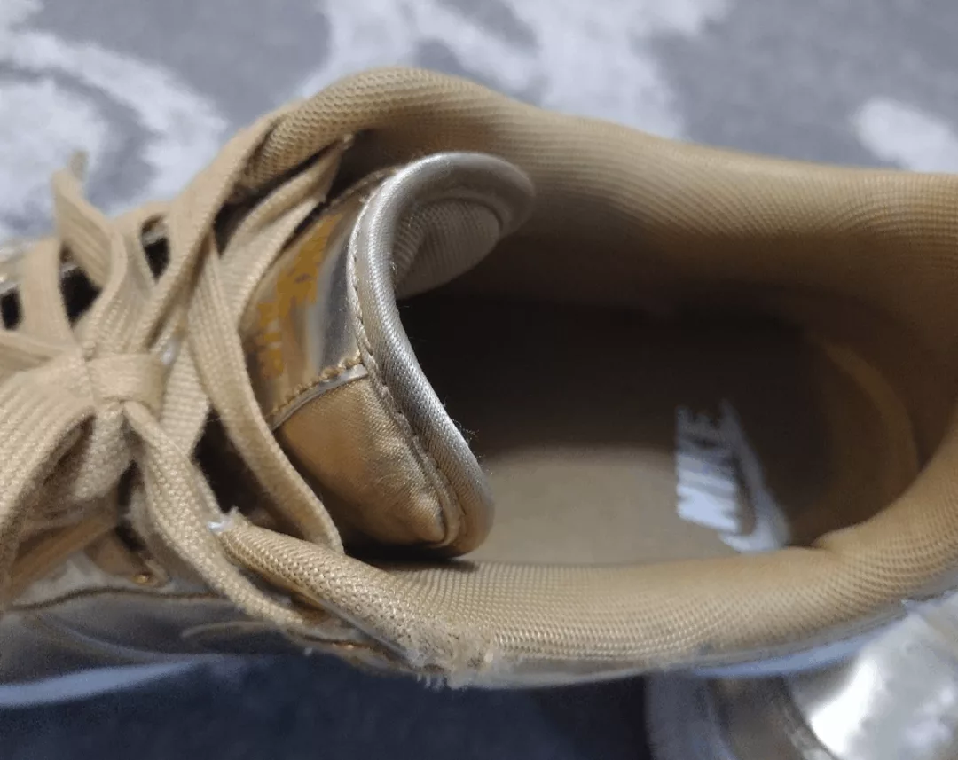 Nike Low Top Sneakers Nike AF1 metallic gold sneakers