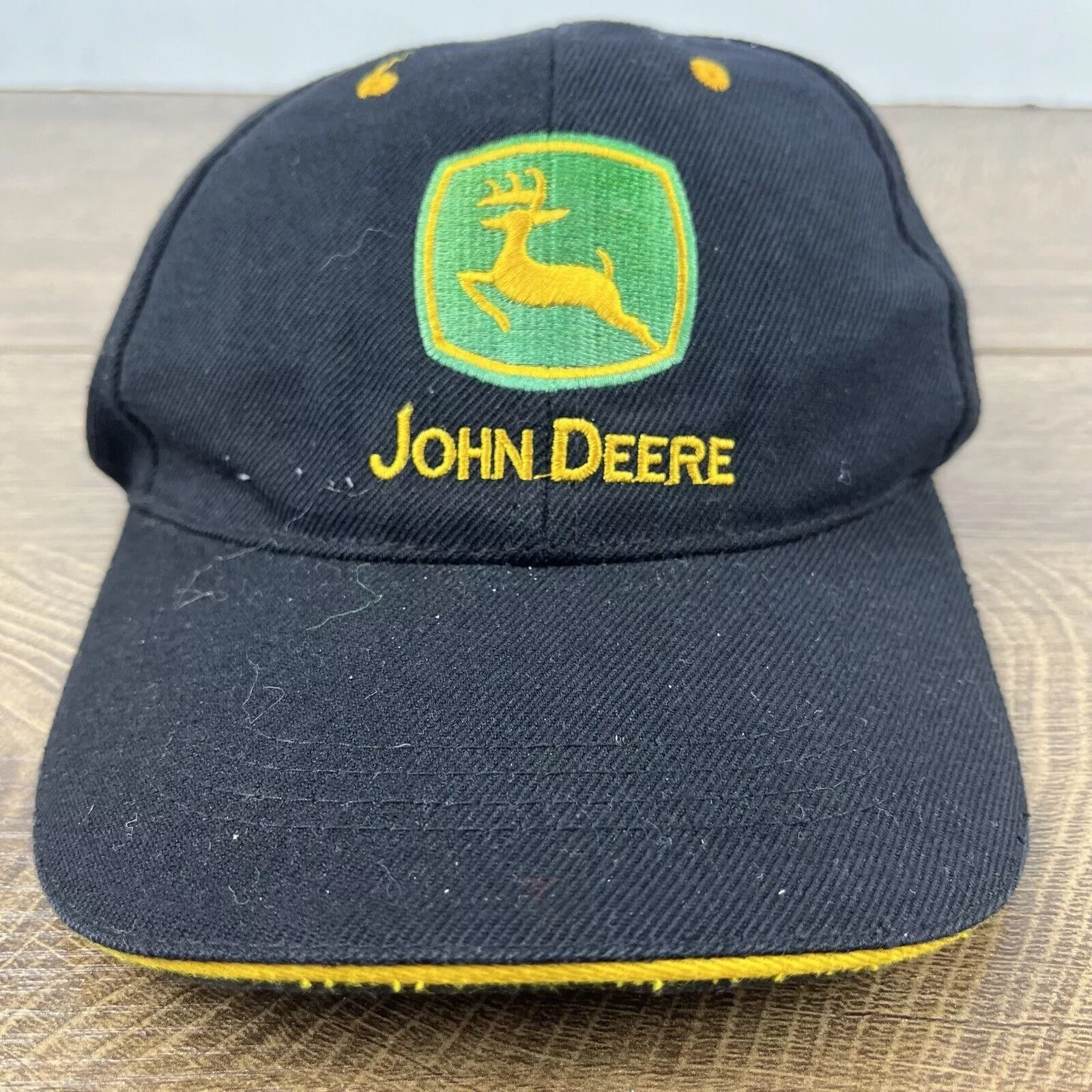 John Deere Hats John Deere Black Hat JD John Deere Black Cap Hat Adjustable