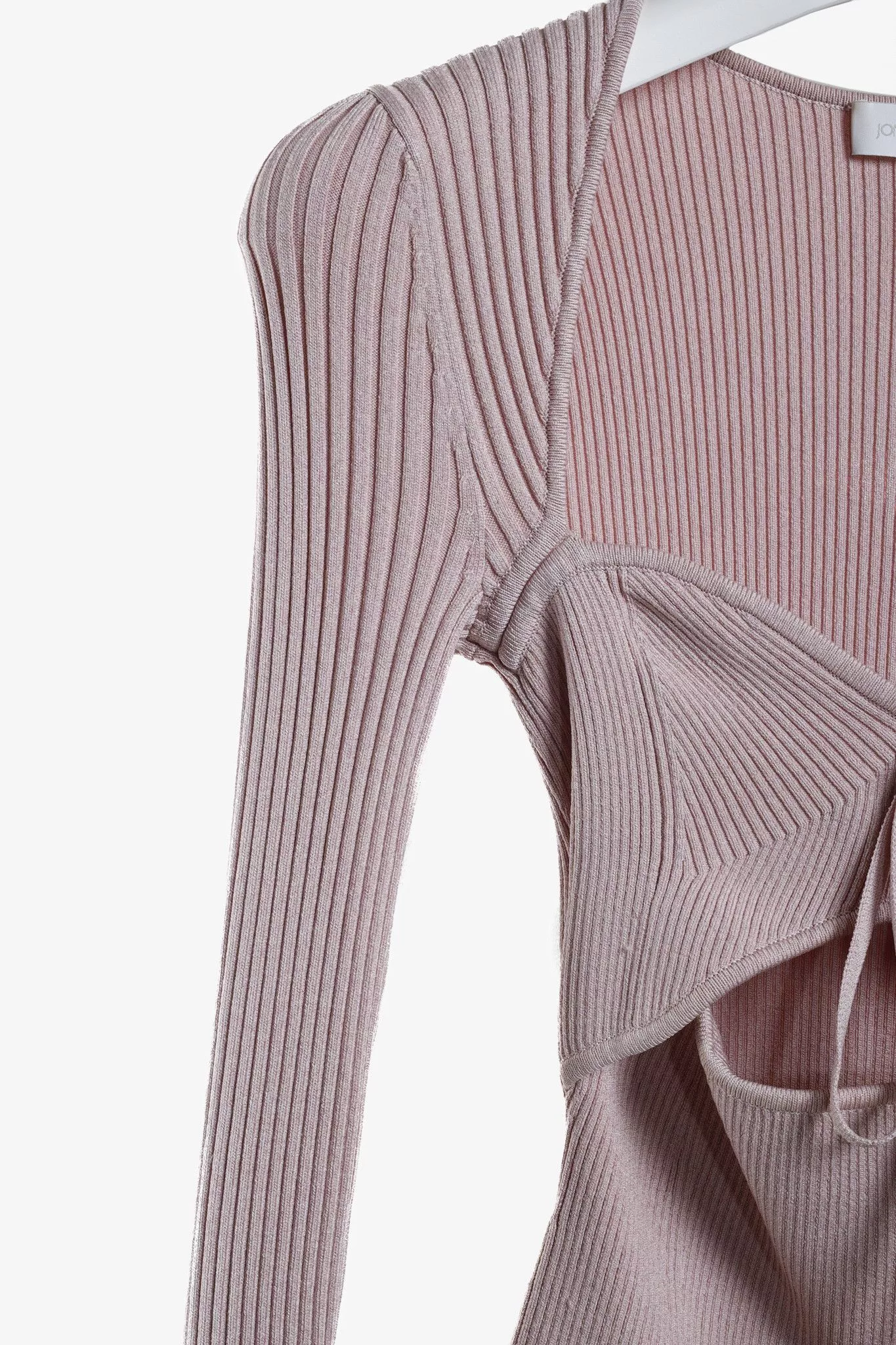 Jonathan Simkhai Blouses Jonathan Simkhai Pink Ribbed Sweetheart Top