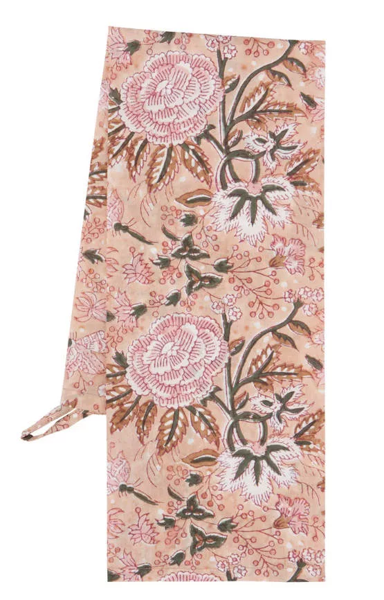 Block Print Blossom Towel