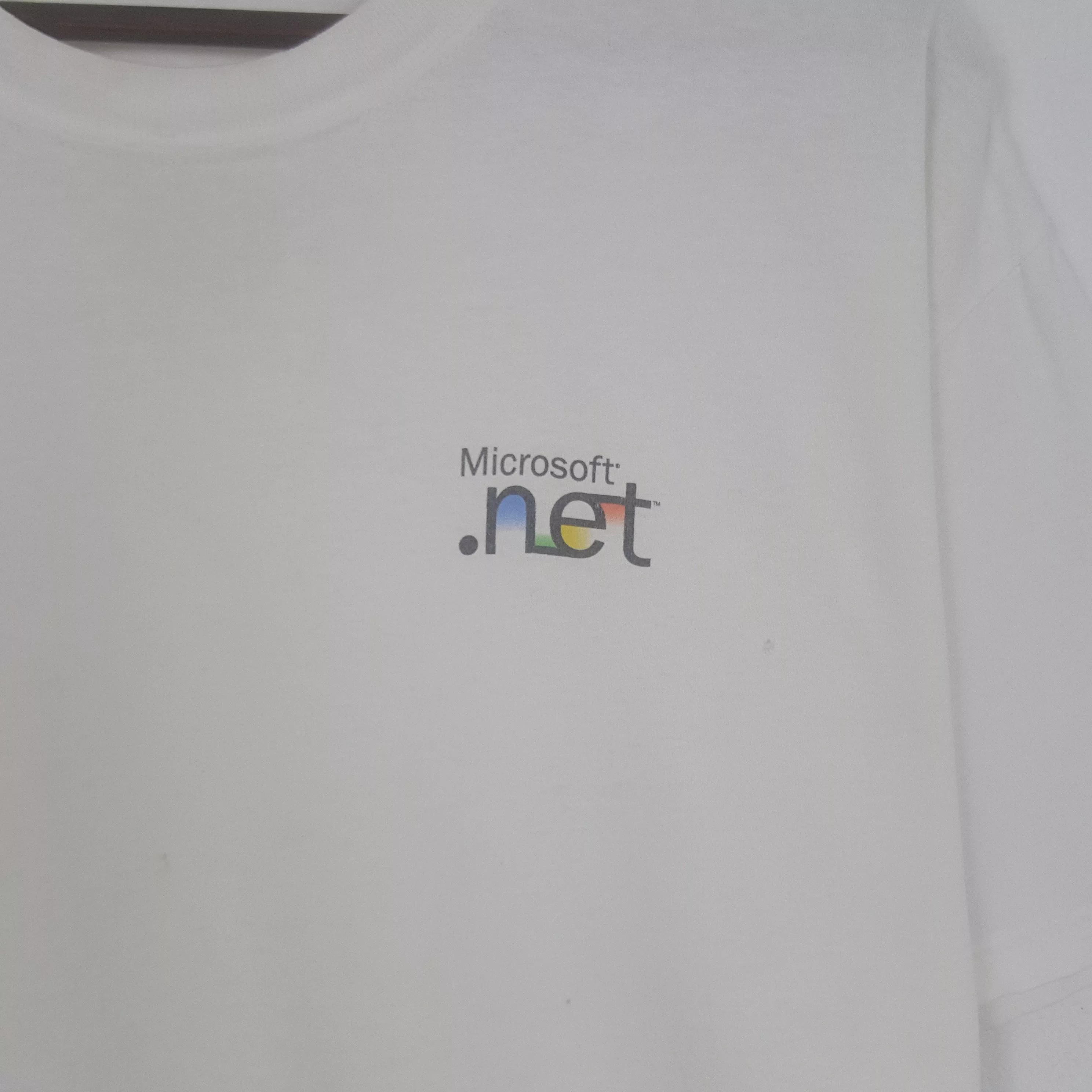 Microsoft Short Sleeve T Shirts Microsoft × Vintage Vintage Microsoft Net Tshirt White