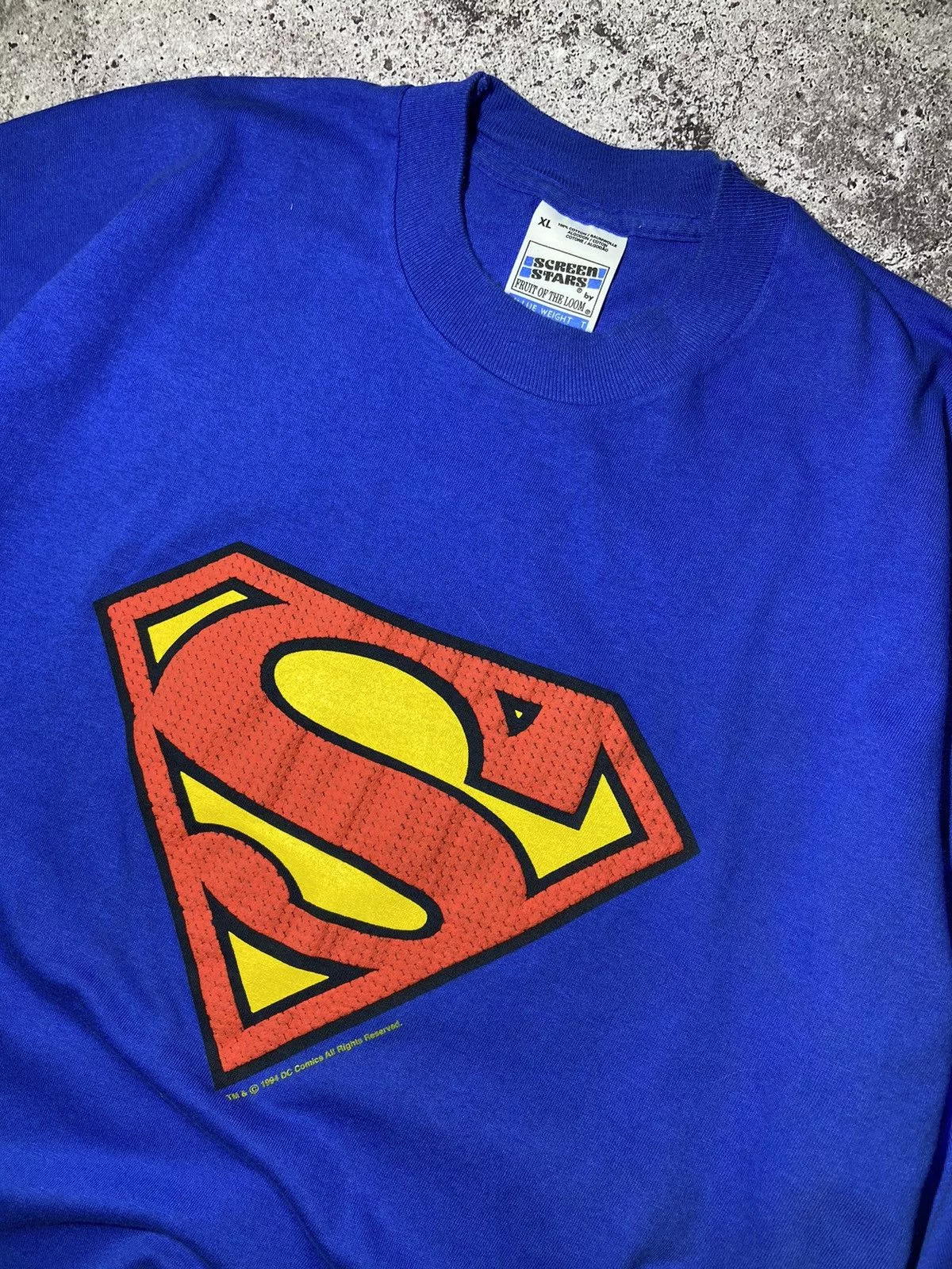 DC Comics Short Sleeve T Shirts DC Comics × Vintage 💥Superman Vintage 1994 DC Comics rare t-shirt‼️ Blue