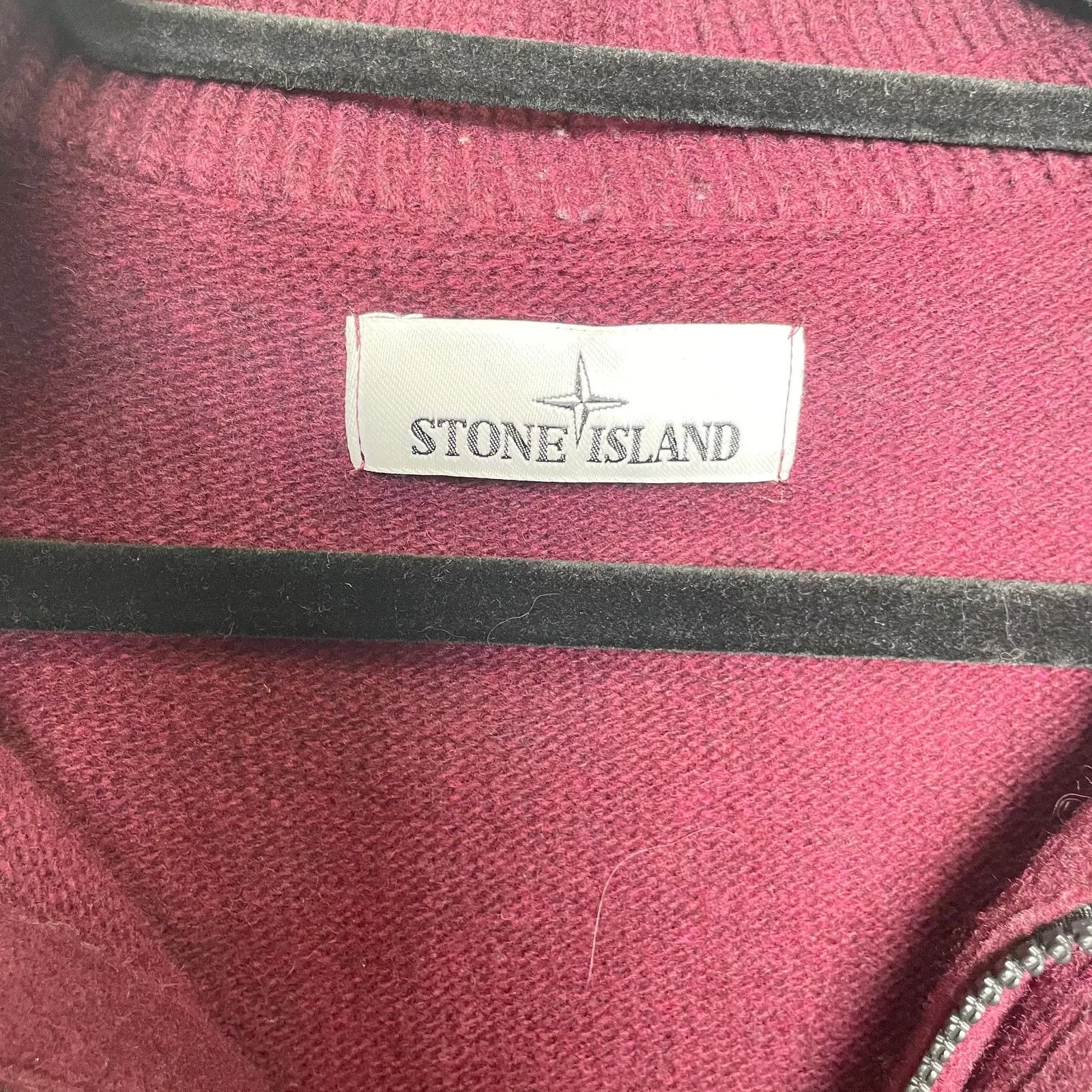 Stone Island Sweaters Stone Island Maroon Jumper Red