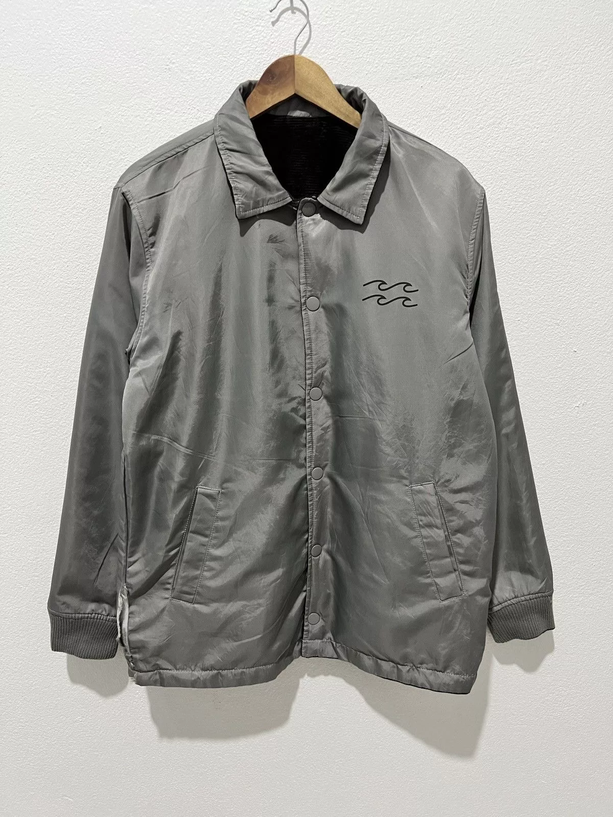 Billabong Light Jackets Billabong Reversible Corduroy Jacket Gray
