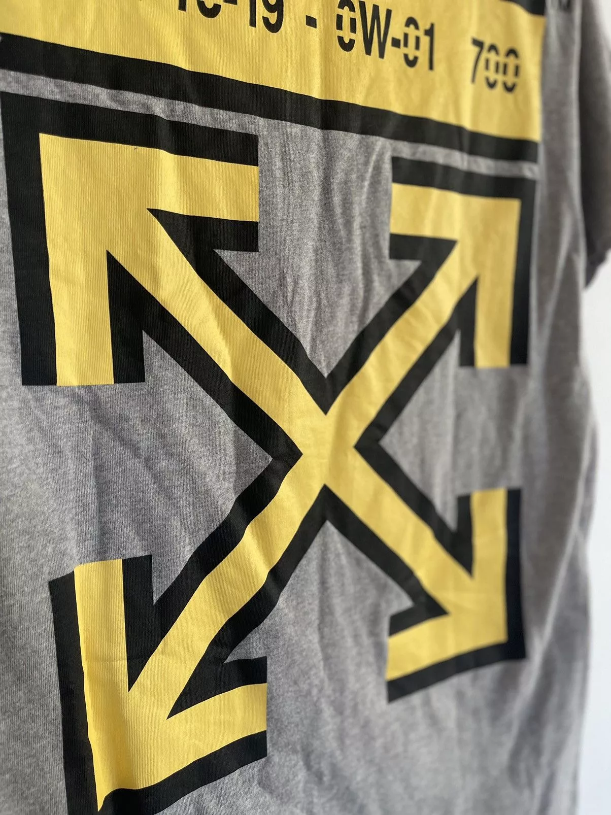 Off-White Short Sleeve T Shirts Off-White Off white marker Arrows TEE Gray