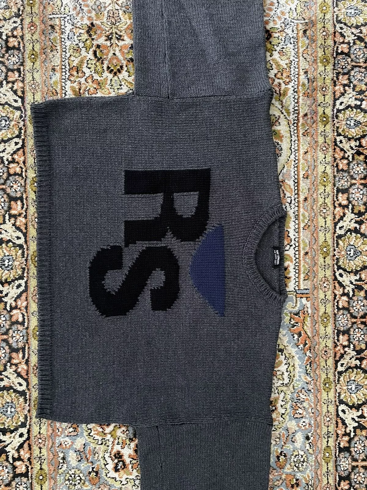 Raf Simons Sweaters Knitwear Raf Simons Intarsia-knit Gray