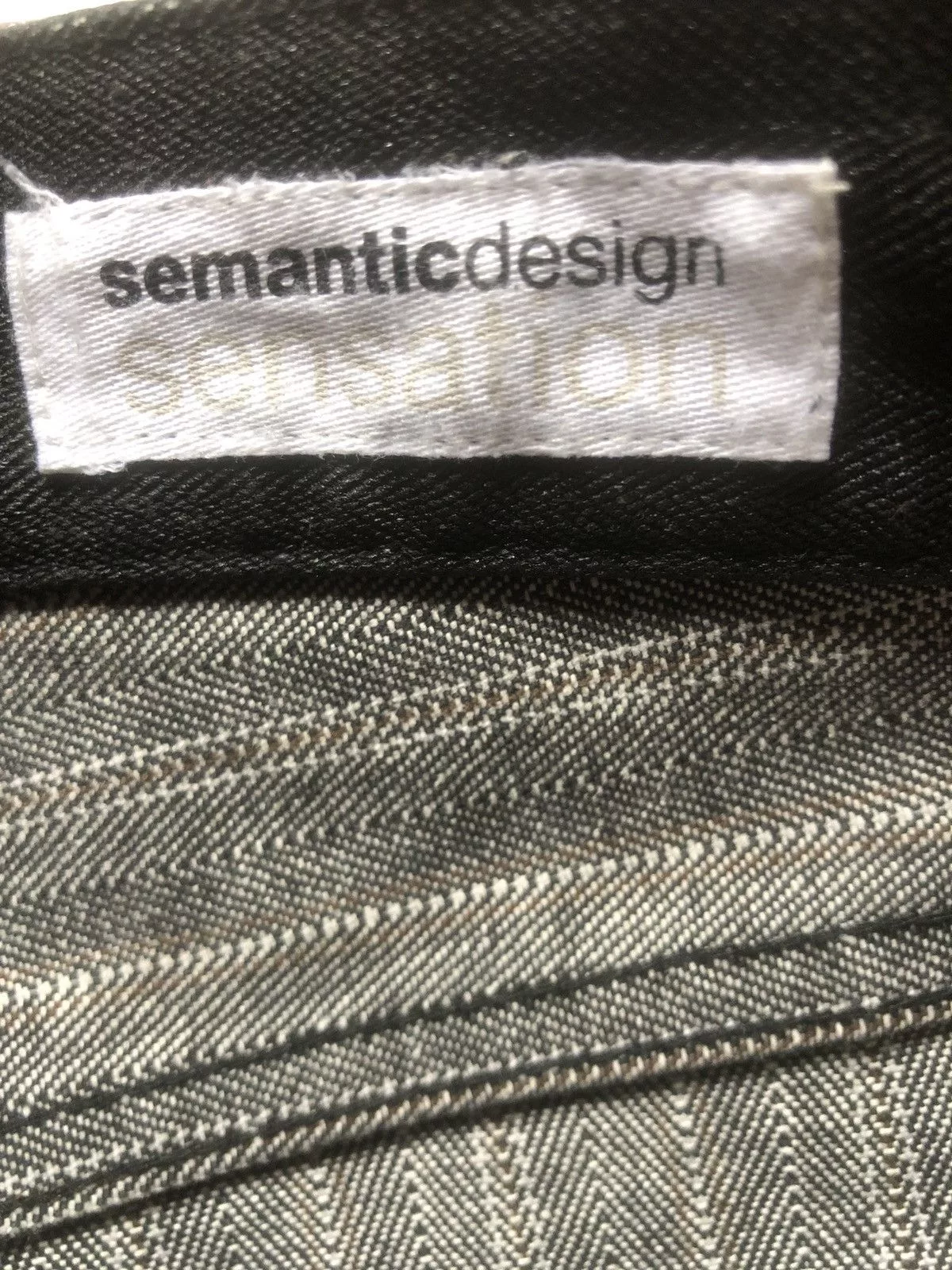 semanticdesign Denim semanticdesign semantic designe sensation denim Black Vintage