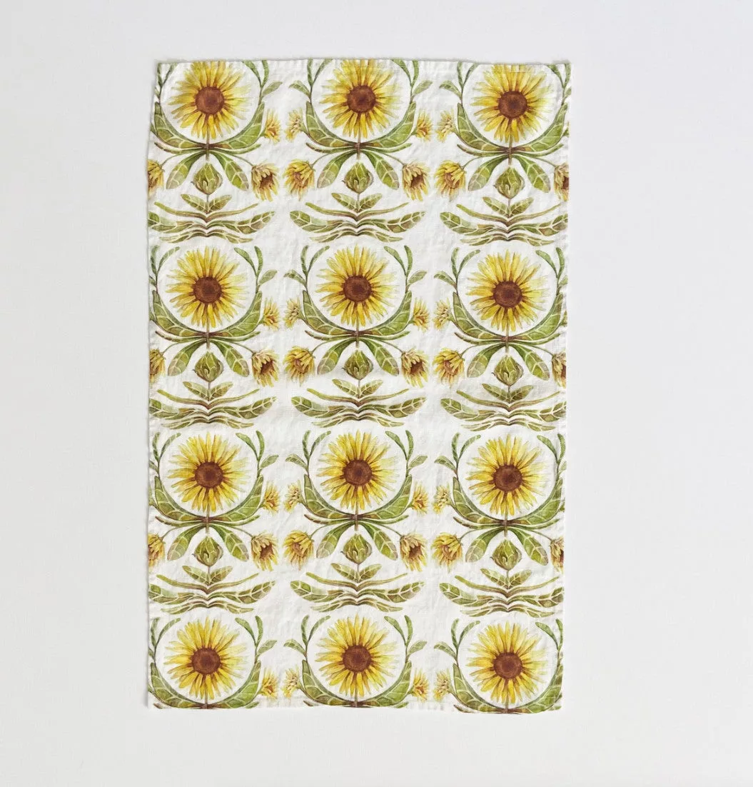 Sunflower Organic Linen Towel