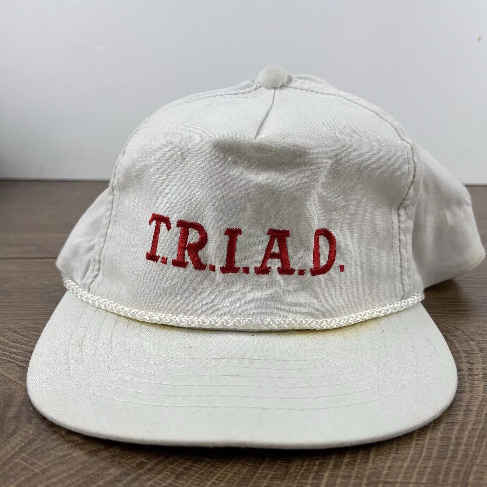 Other Hats Other TRIAD Hat Triad Snapback Hat White Hat Adjustable White Adul