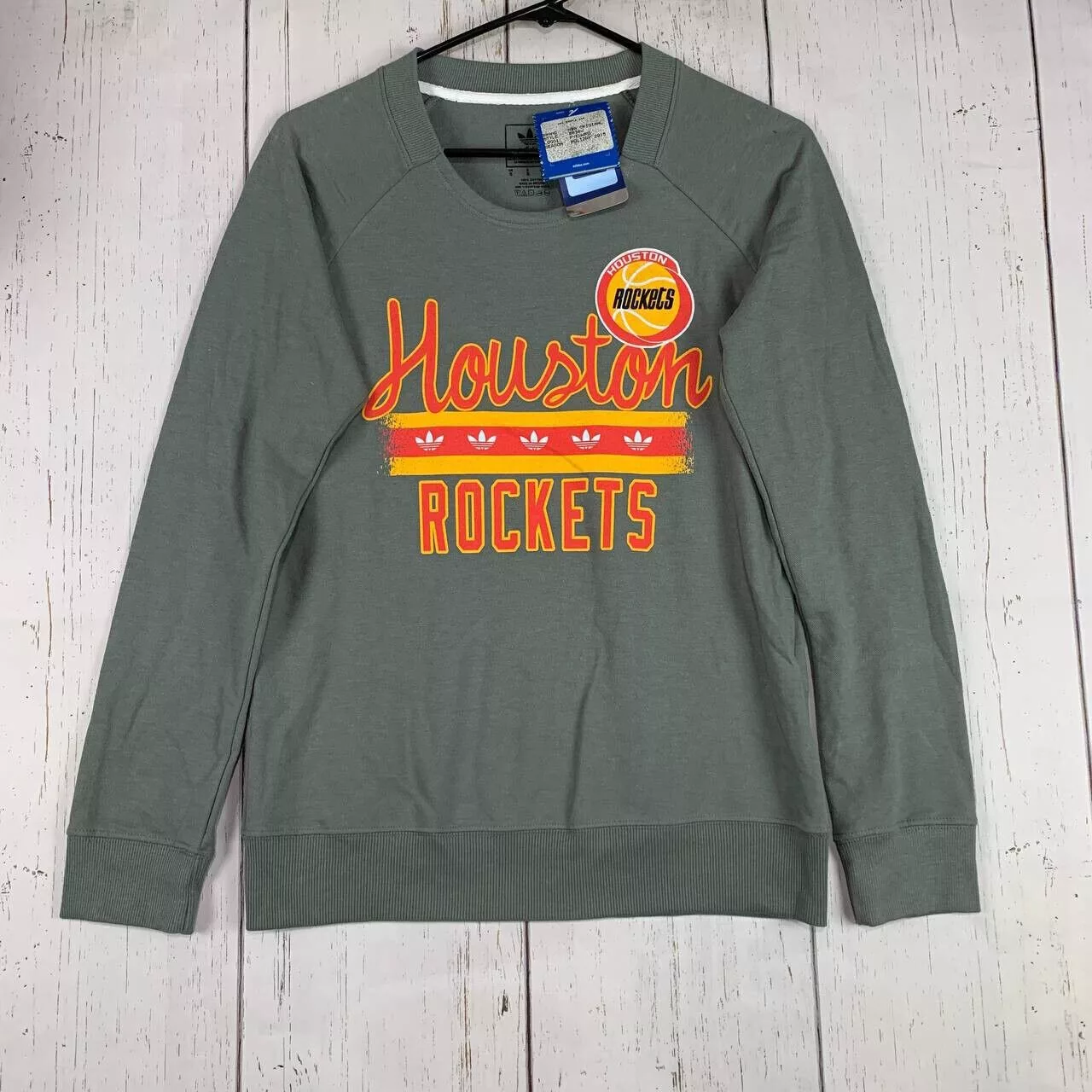 Adidas Sweatshirts Houston Rockets NBA Adidas Gray Small Sweatshirt New Women