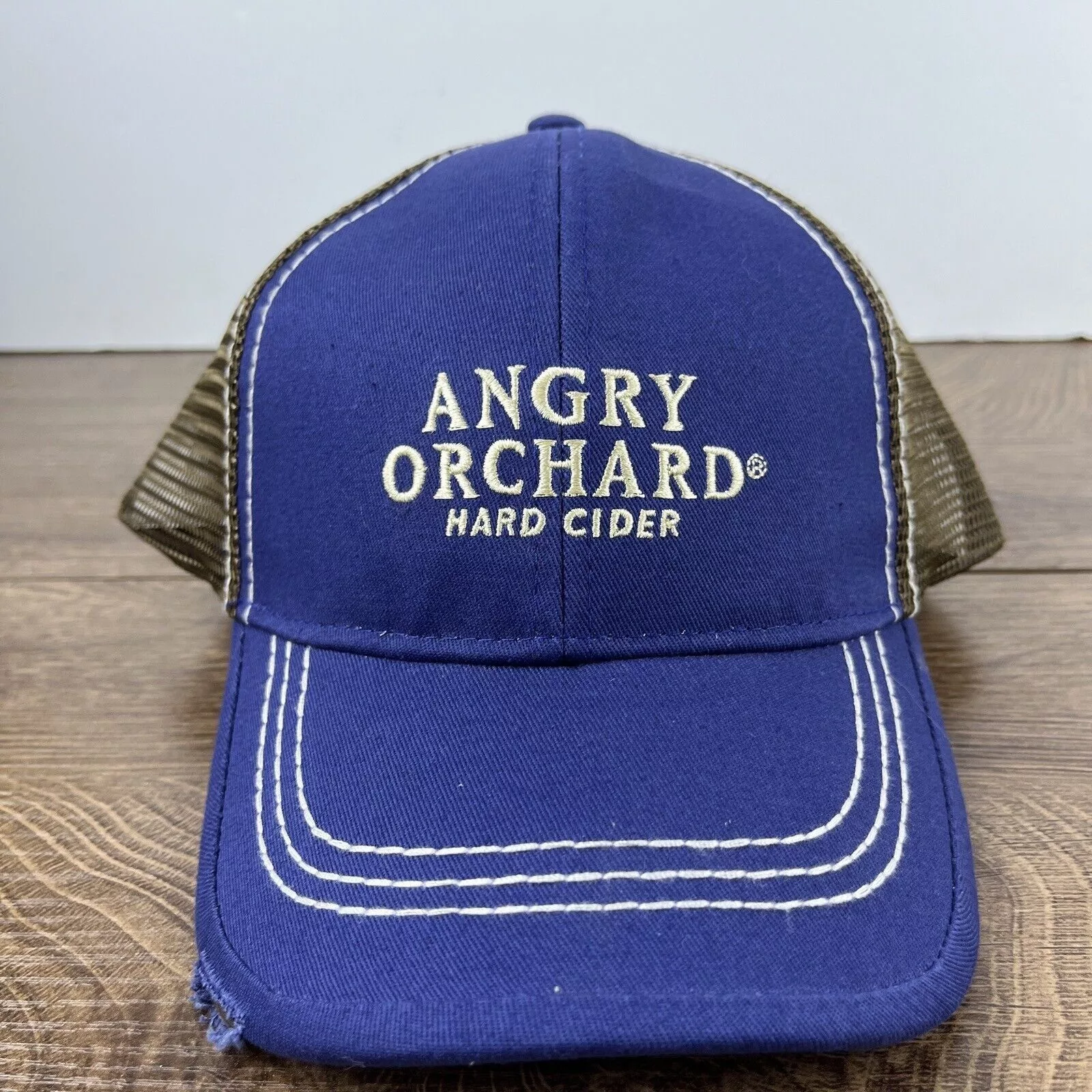 Other Hats Other Hard Cider Hat Angry Orchard Blue Adjustable Hat Snapback Ad