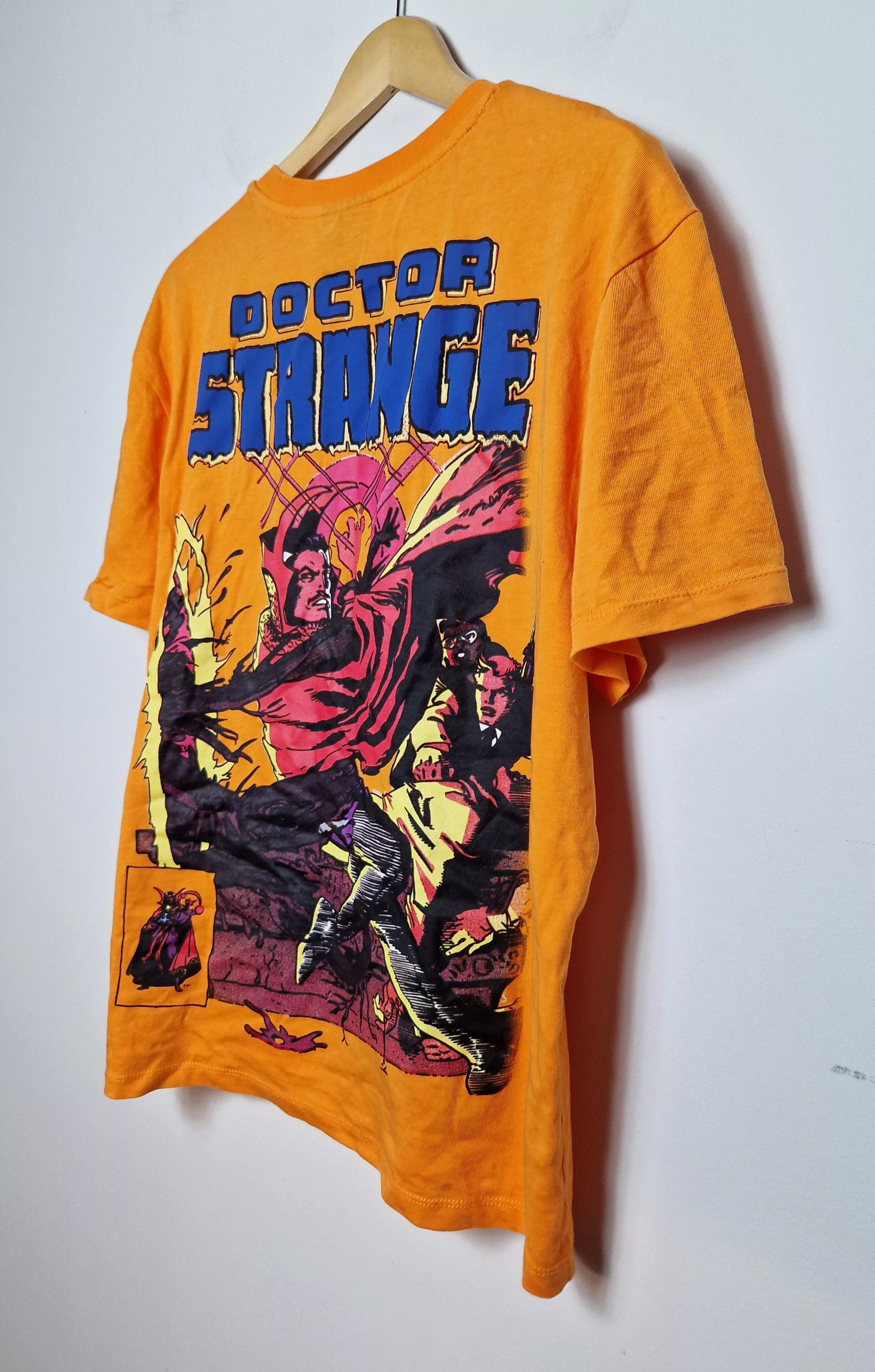Marvel Comics Short Sleeve T Shirts Marvel Comics × Vintage Marvel Comics Doctor Strange tee Orange
