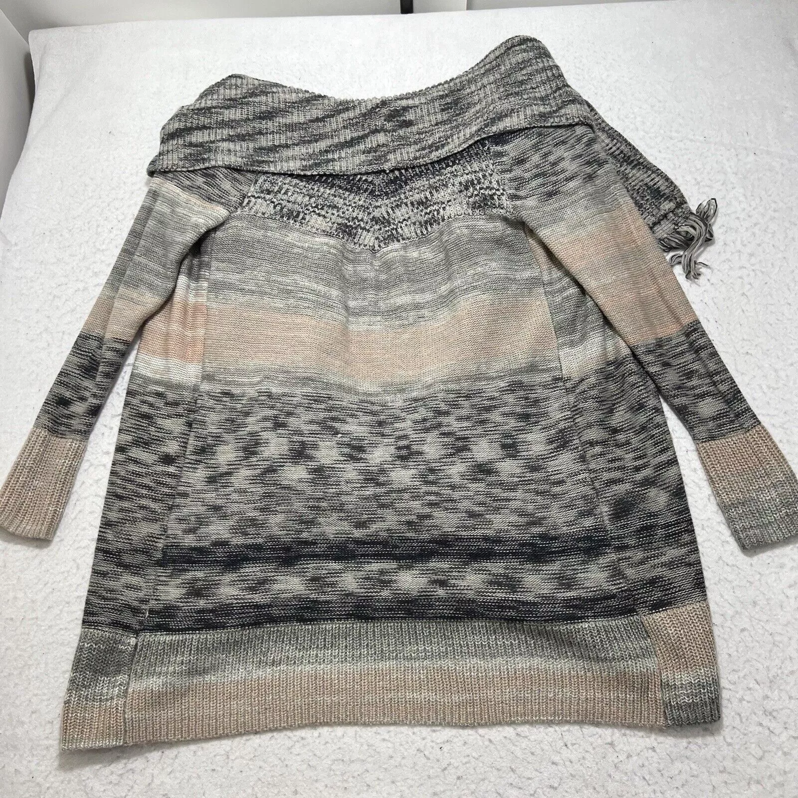 Target Basics Sweaters Target Basics Knox Rose Oversized Cowl Neck Long Sleeve Cardigan Sweater Gray
