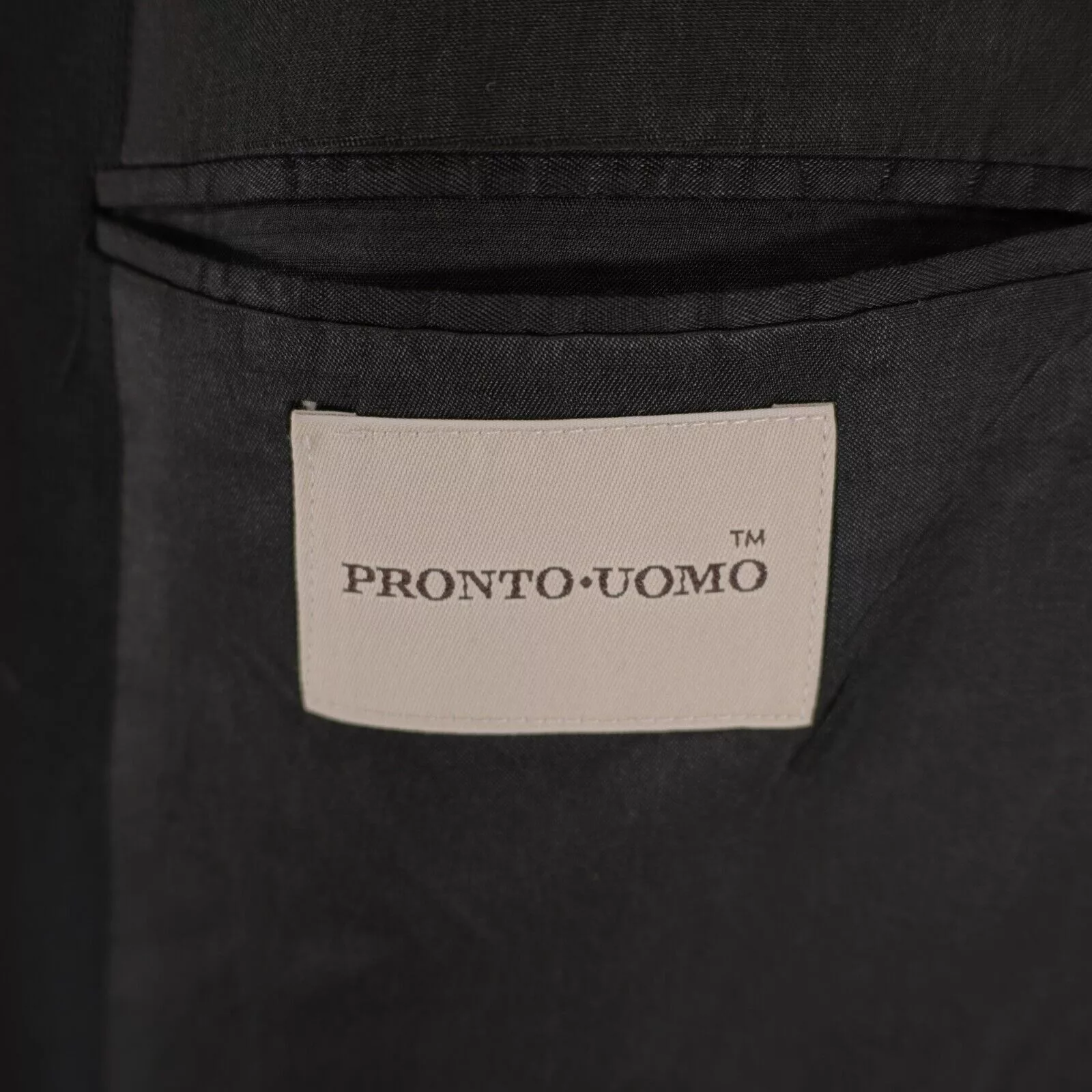 Pronto Uomo Blazers Pronto Uomo Thick Textured Worsted Wool Black 3 Gold Button