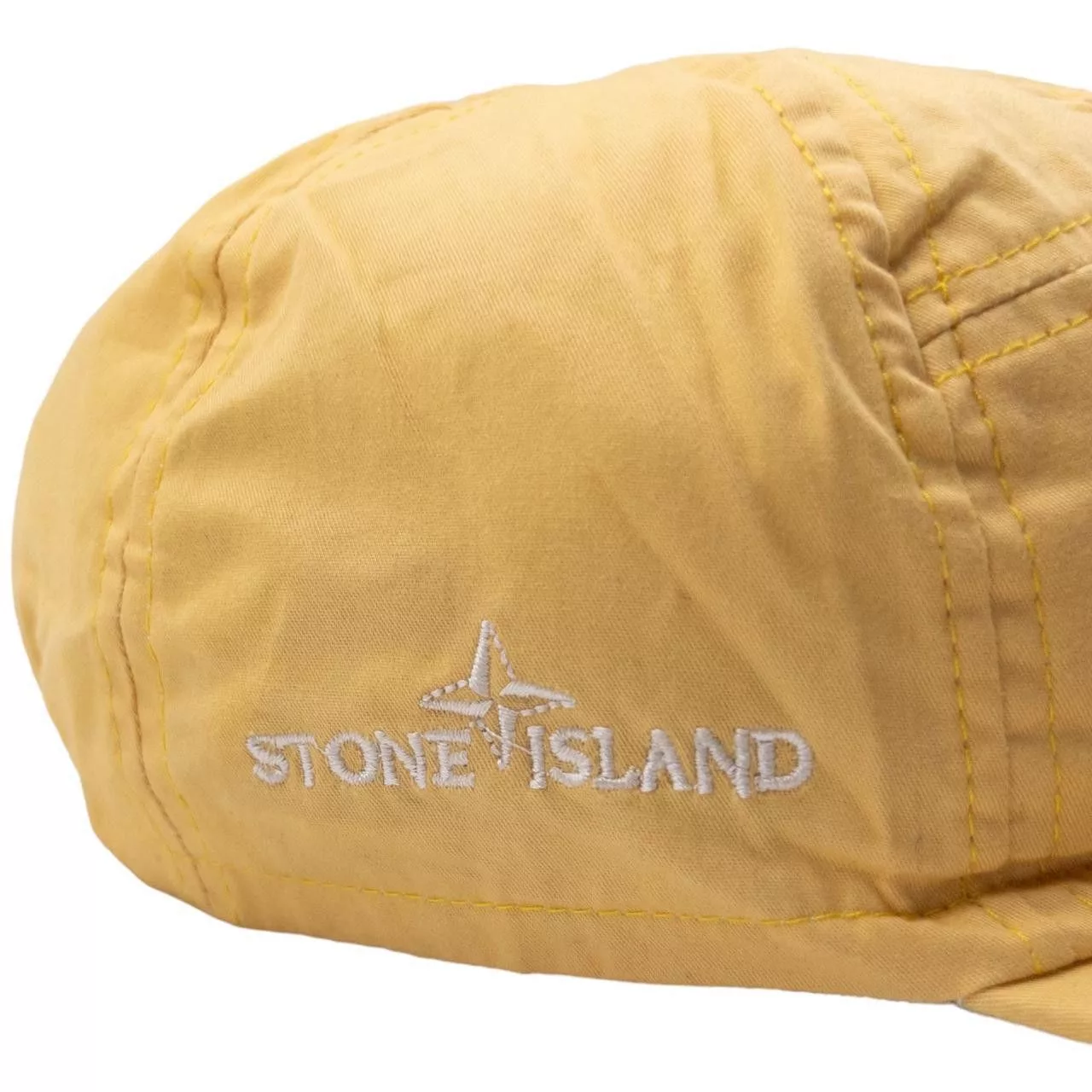 Stone Island Hats Vintage Stone Island Yellow Elasticated Cap