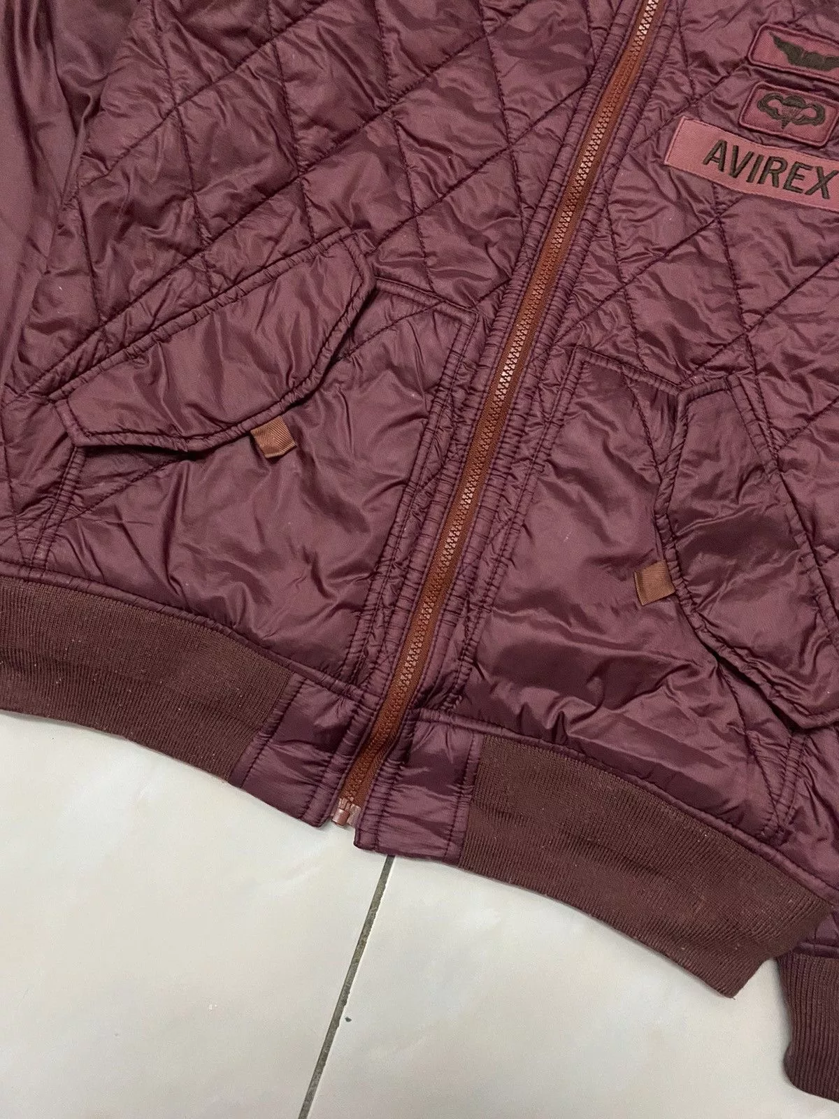Avirex Bombers Avirex Jacket Zipper Bomber Jacket Red Vintage