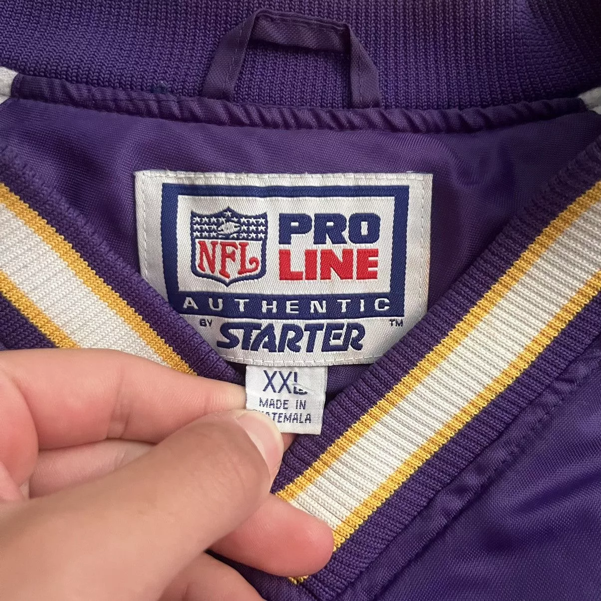 NFL Light Jackets NFL × Pro Player × Vintage VTG Pro Player Vikings Pullover Windbreaker Purple