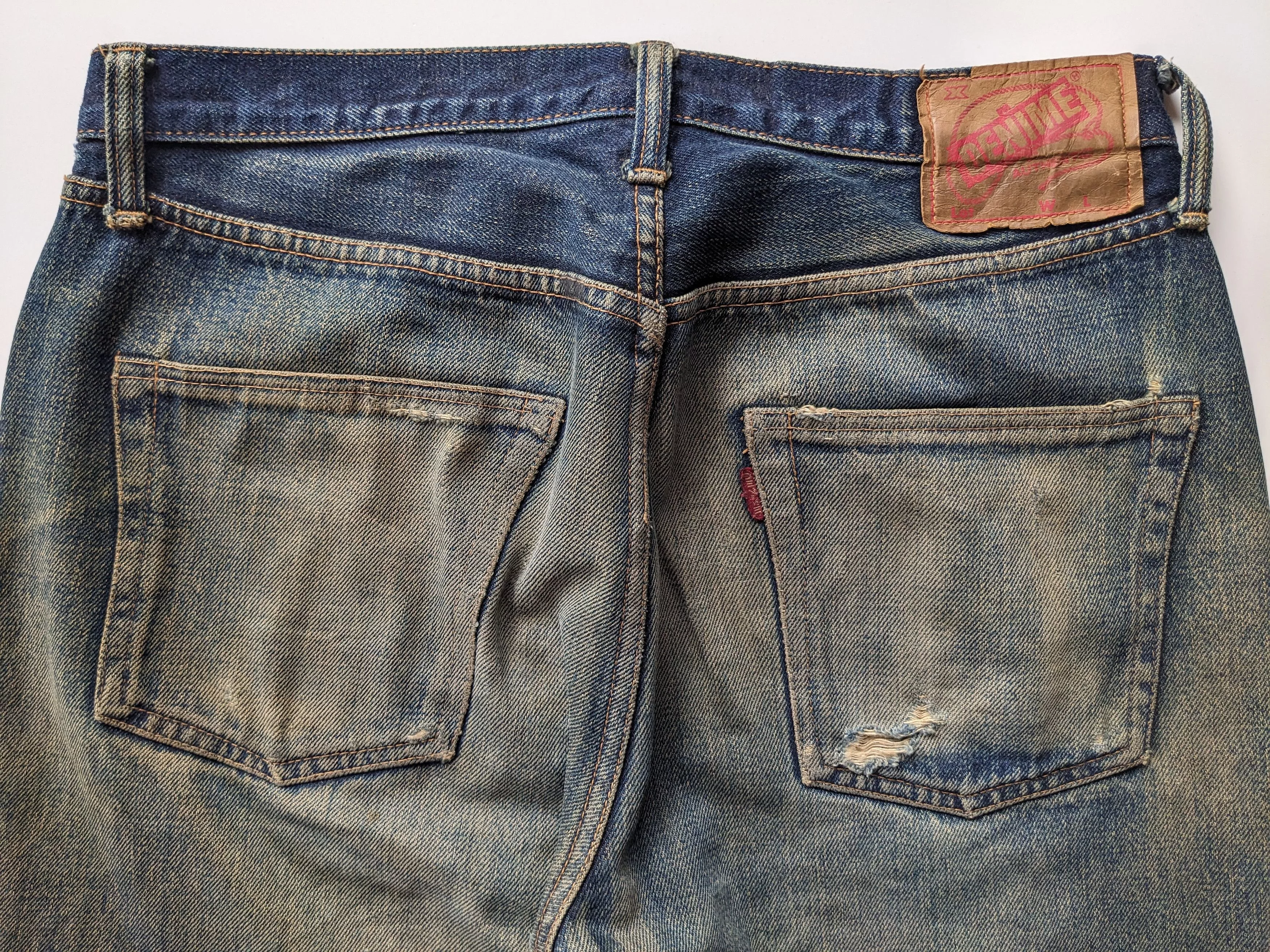 Denime Denim Vintage DENIME distressed rusty selvedge Multi