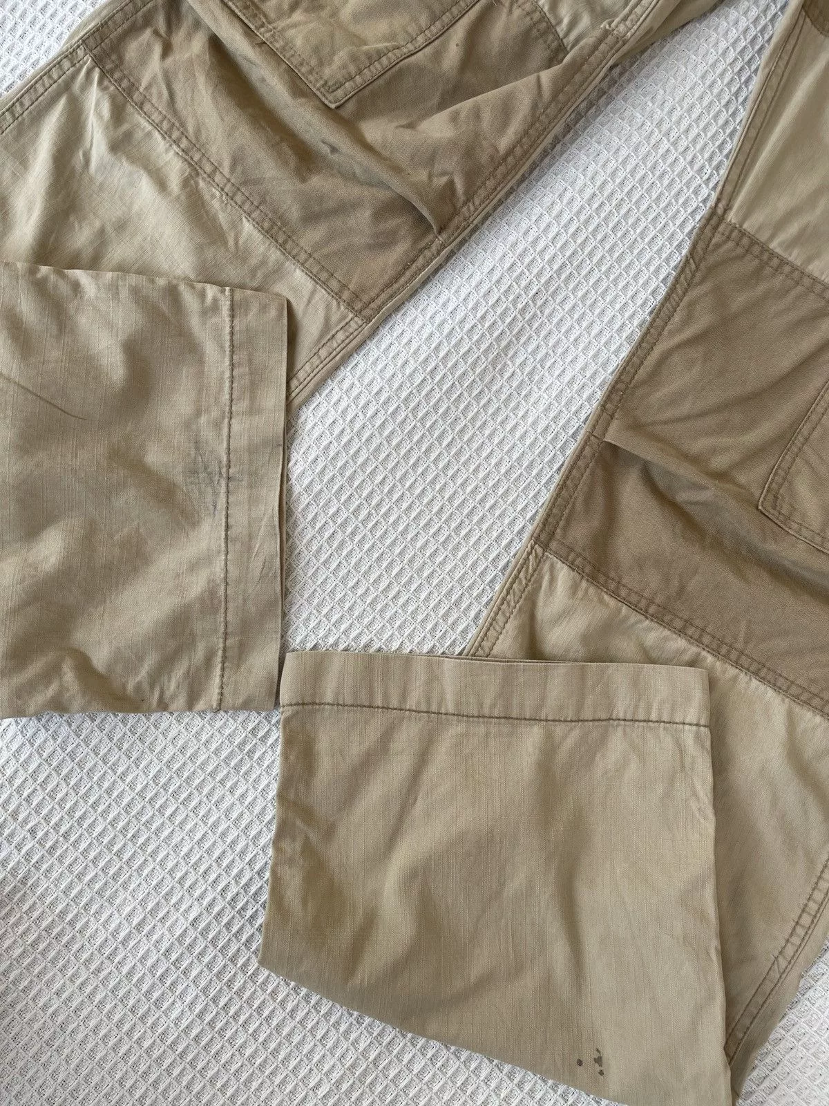 Buzz Rickson's Casual Pants Buzz Rickson's Vintage90s🔥AVIREX✖️EQUIPMENT🔥Patchworks Pocket Cargo Pants Beige Avant-Garde