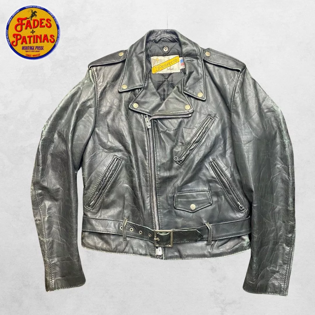 Schott Leather Jackets Schott × Vintage Schott Perfecto 618 Leather Jacket 1980s Era (Vintage) Black