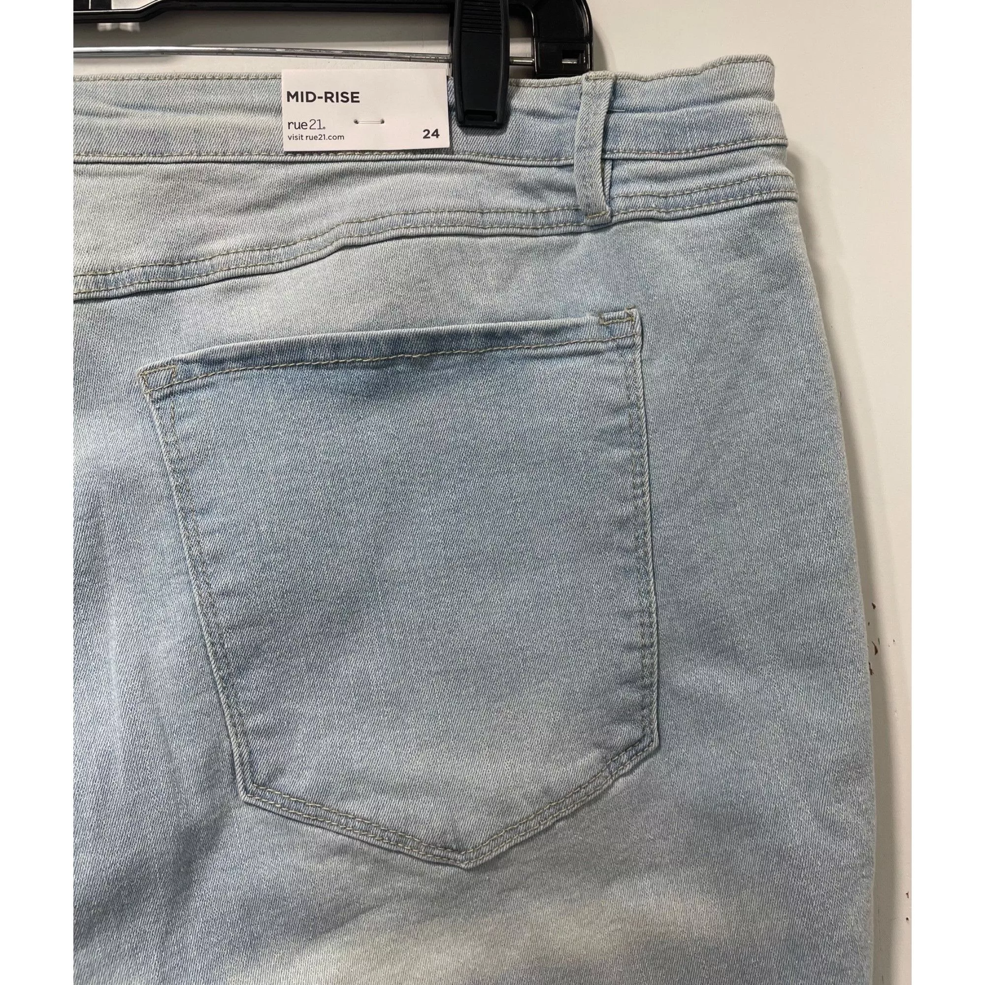 Other Jeans Other Rue + - Women's Ultimate Stretch Mid-Rise - Light Blue - 24