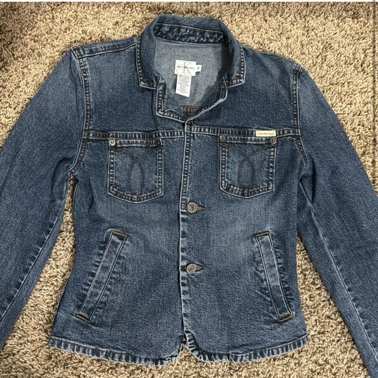 Calvin Klein Denim Jackets Calvin Klein × Vintage Y2K Calvin Klein Jeans Denim Jacket Blue