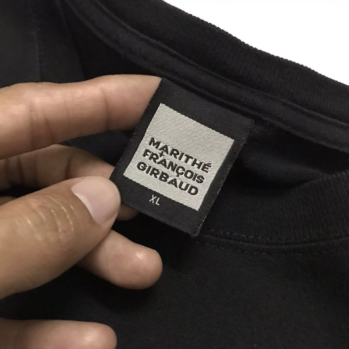 Marithe + Francois Girbaud Short Sleeve T Shirts Marithe + Francois Girbaud Logo Tee Le Jean De Marithe Francois Girbaud Black