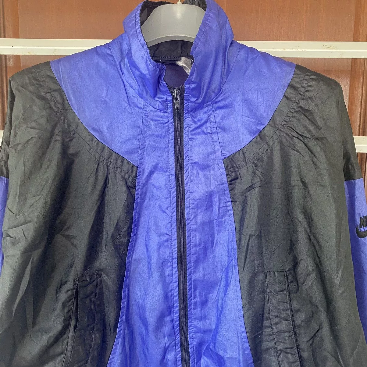 Nike Light Jackets Nike × Vintage Vintage 90s Nike jacket Black