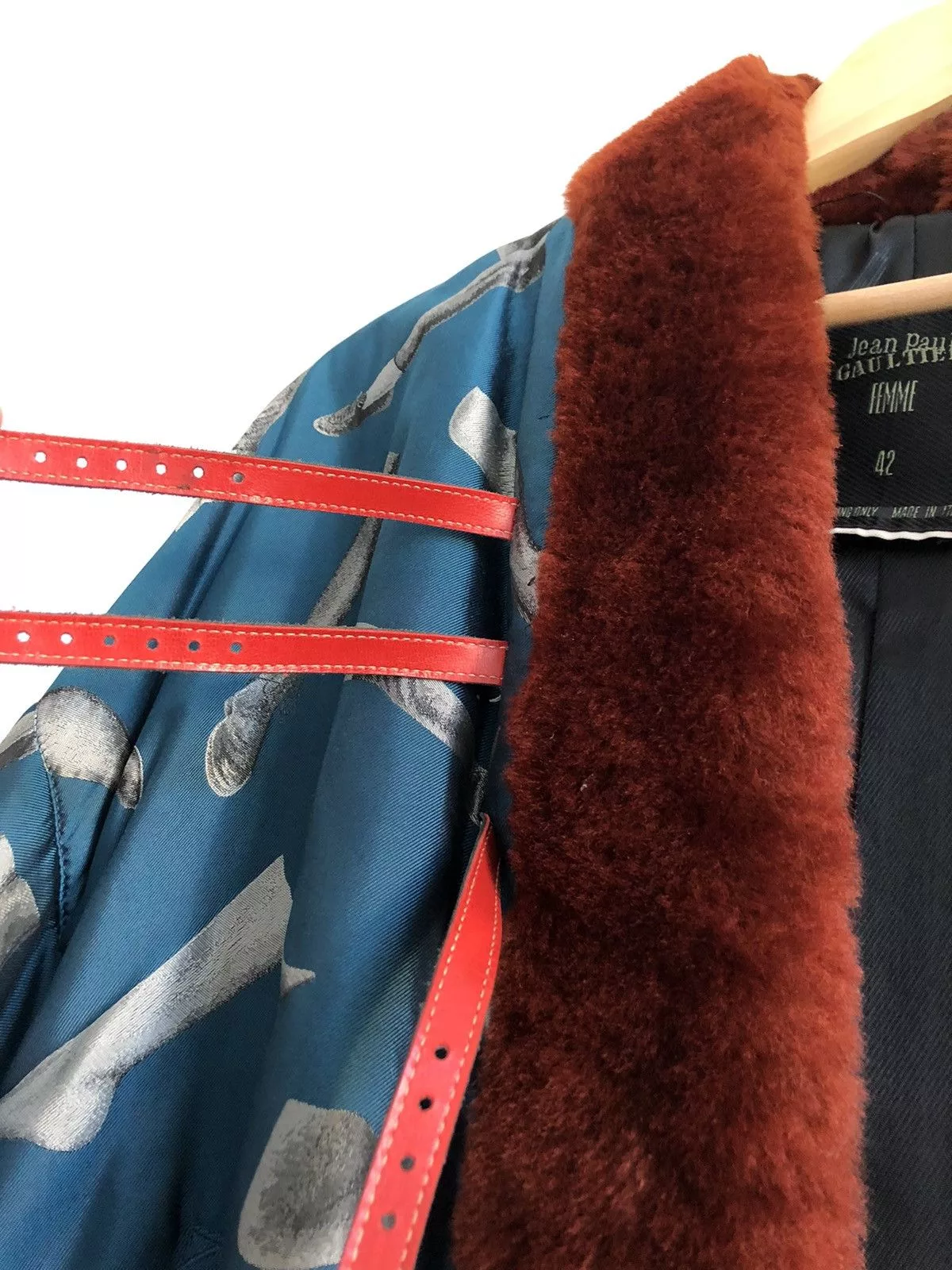 Jean Paul Gaultier Heavy Coats Jean Paul Gaultier aw 92 french cancan kimono coat Blue