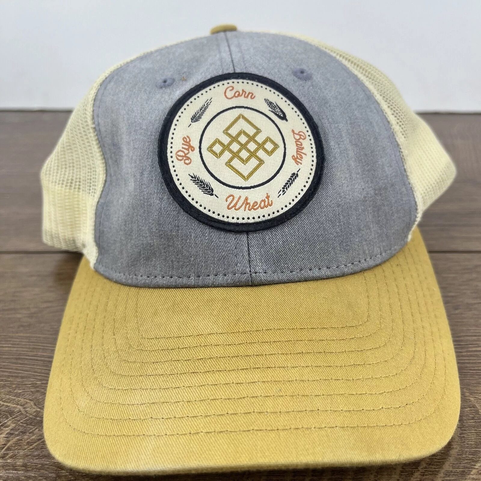 Other Hats Other Farmer Hat Corn Barley Wheat Rye Hat Gray Hat Adjustable Adu