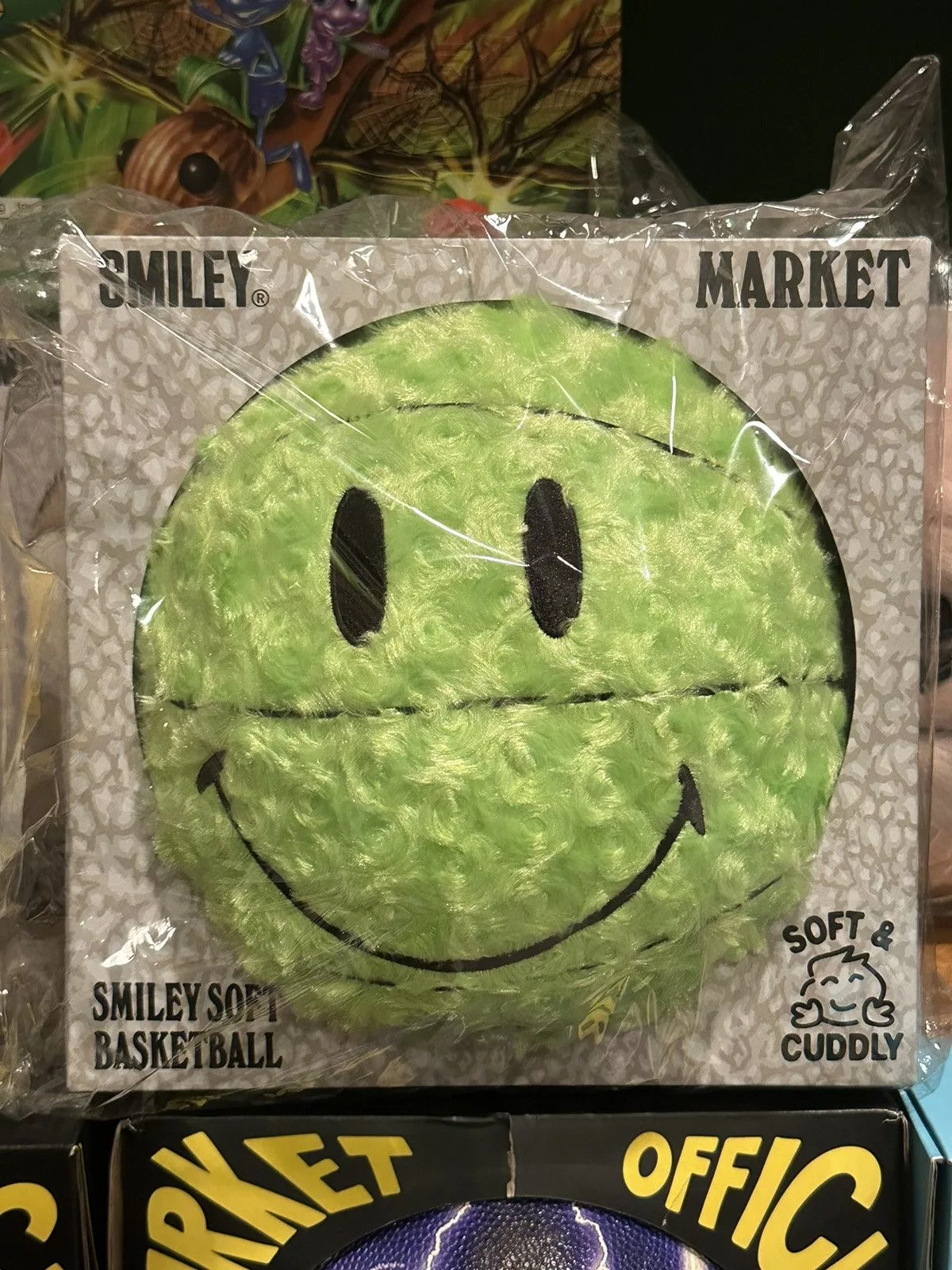 Market Miscellaneous Chinatown Market Smiley Plush Pillow Basketball Green Rose