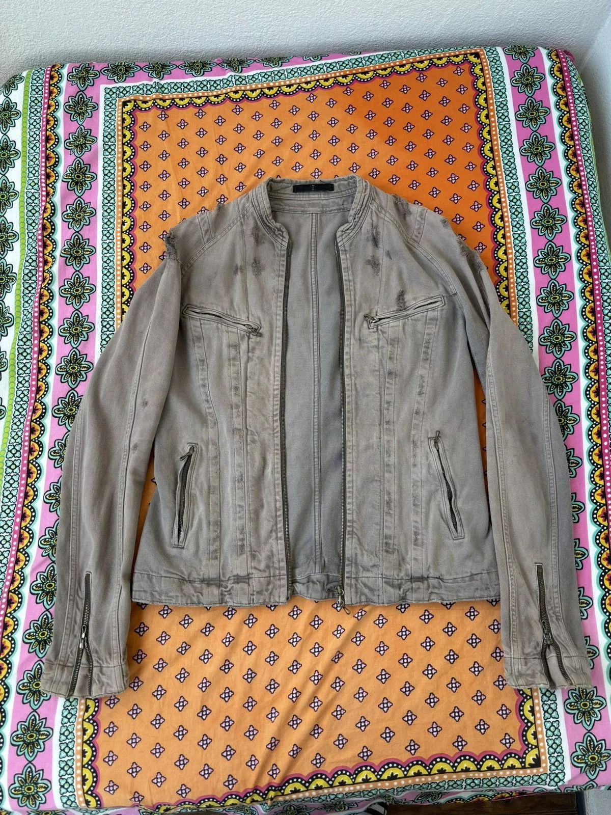 Julius Denim Jackets Julius Juluis 7 Denim Jacket Beige