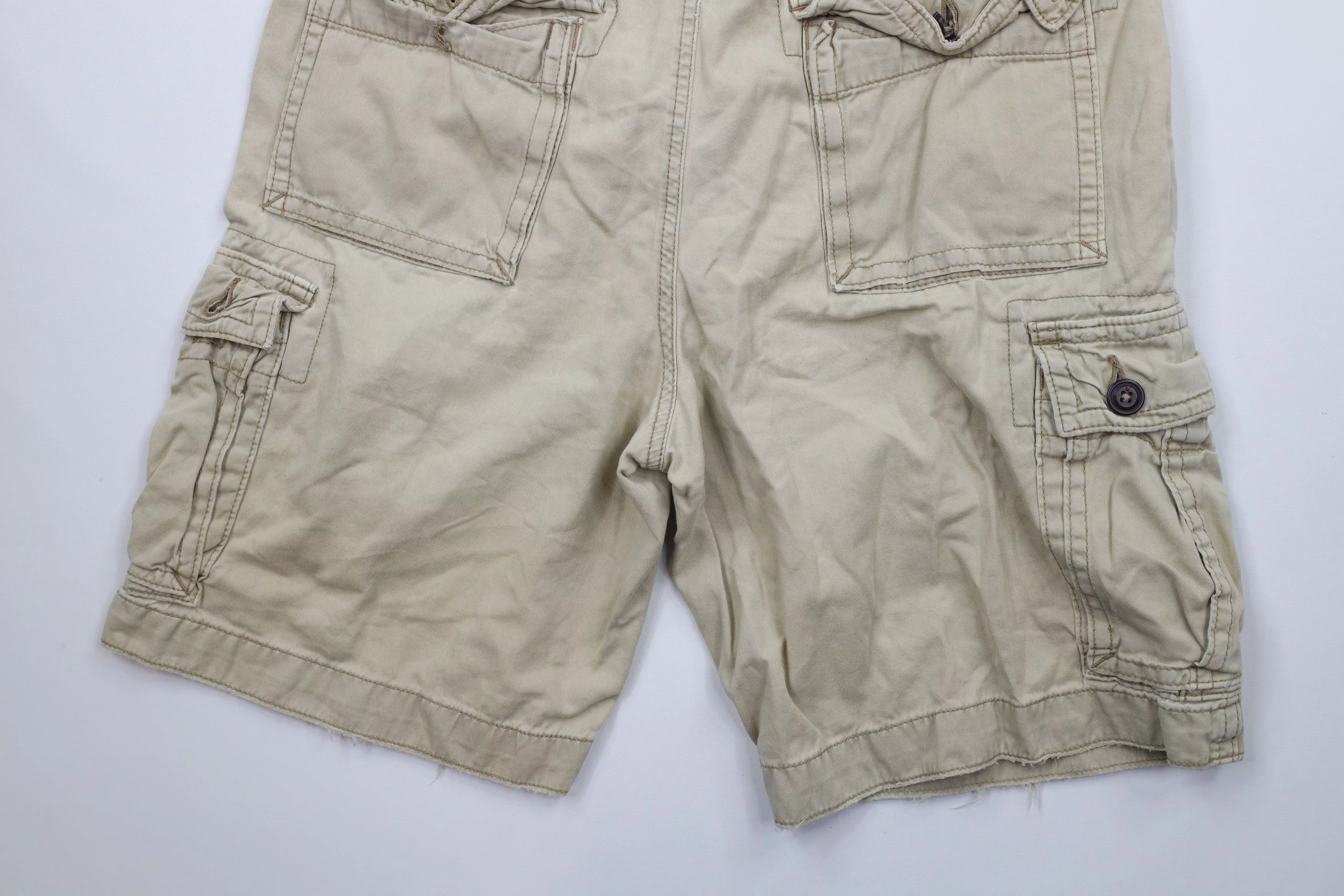 American Eagle Outfitters Shorts American Eagle Outfitters × Vintage Vintage American Eagle Outfitters Length Cargo Shorts Beige