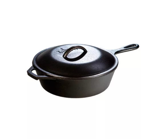 8" Cast Iron Deep Fryer W/Cover