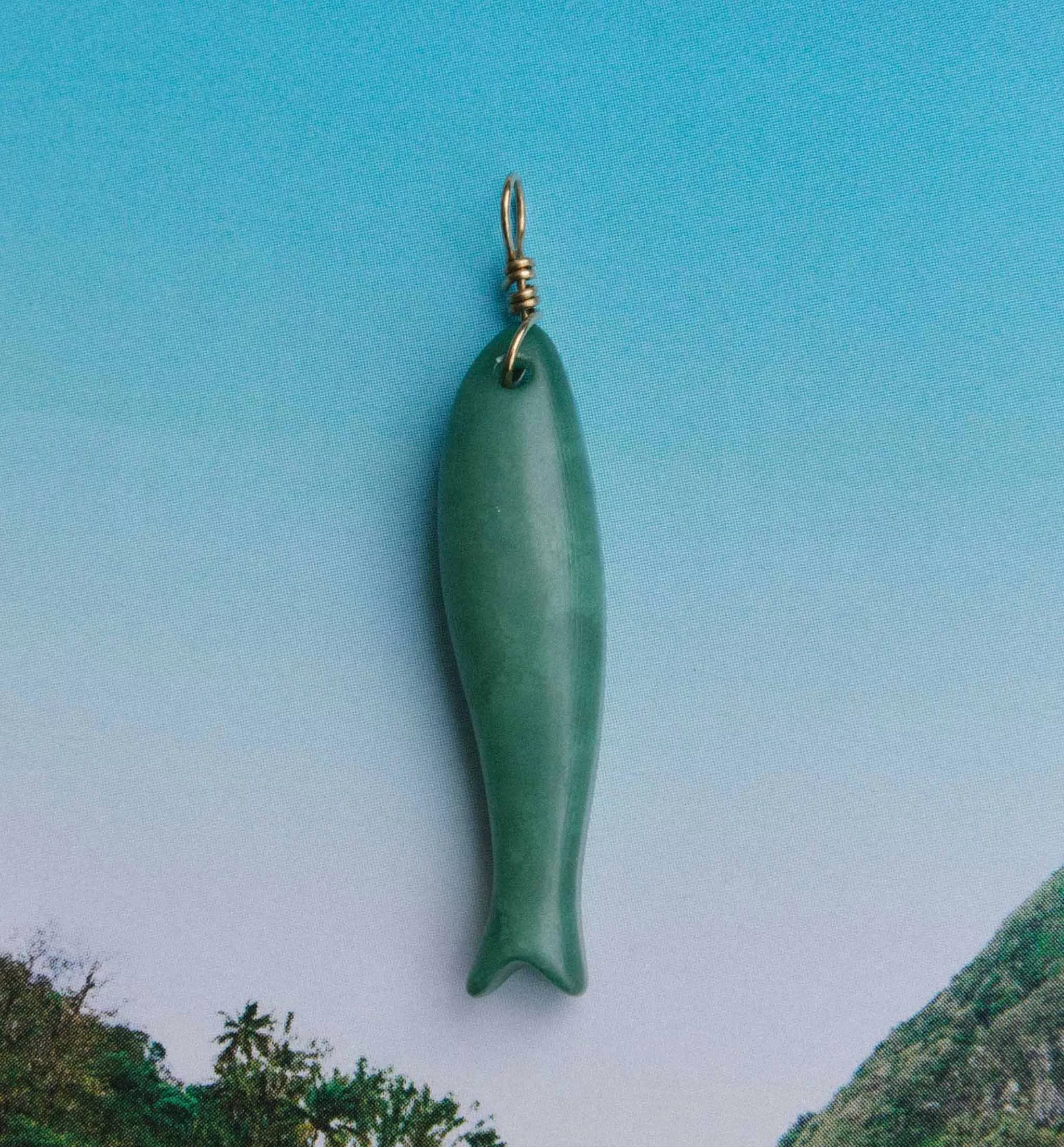 The Gemstone Fish Charm