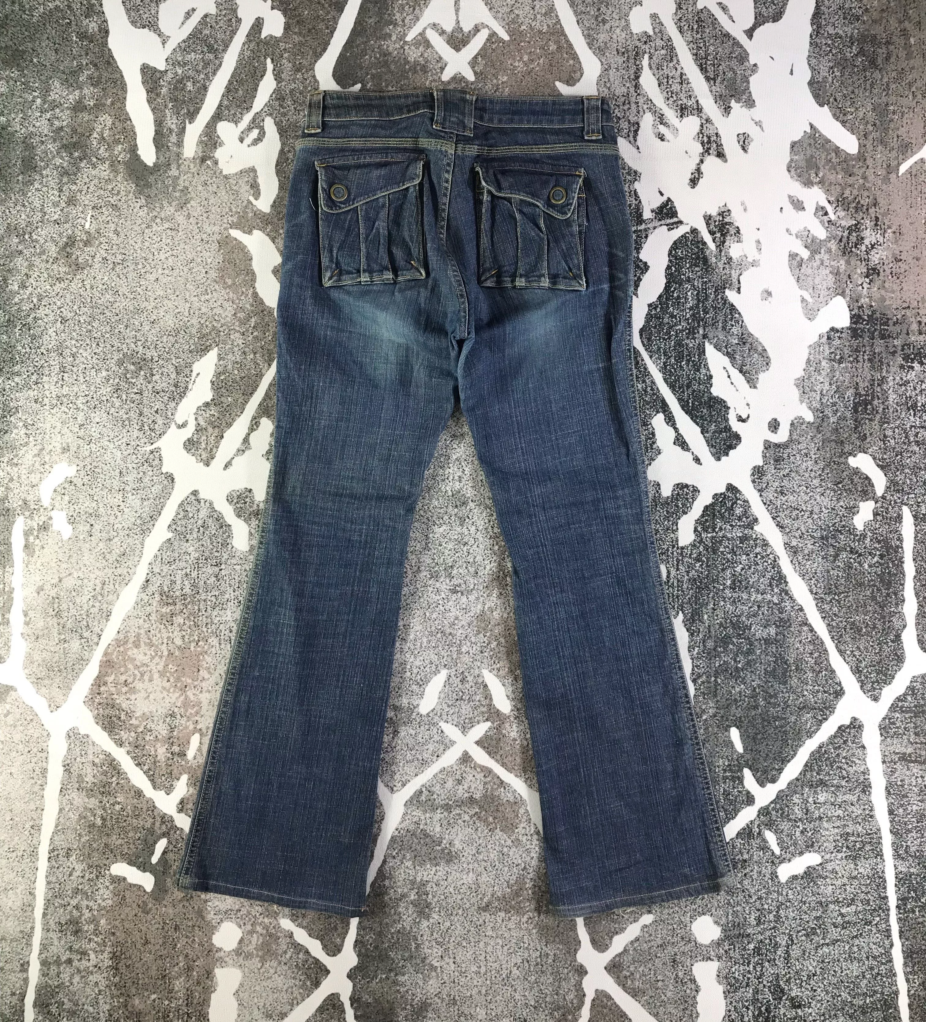 Japanese Brand Denim Japanese Brand × Vintage Et Boite Jeans Flared Denim Blue