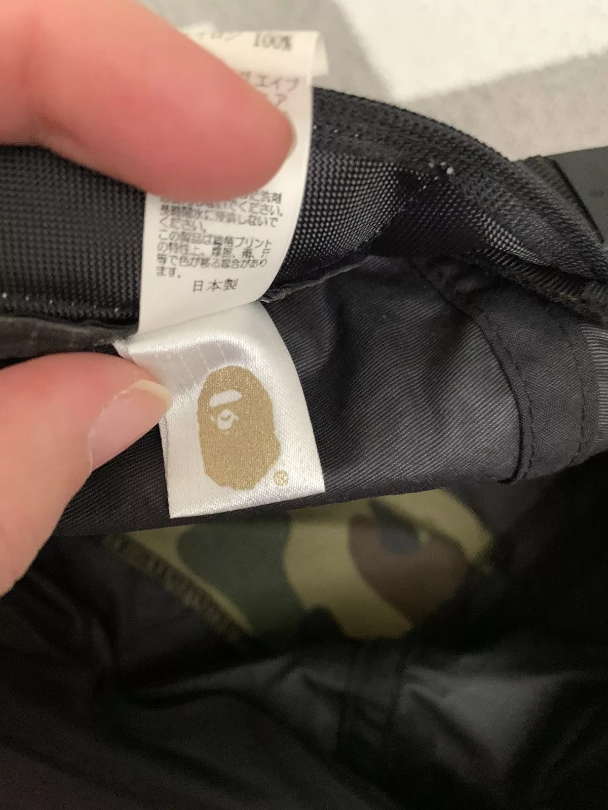 Bape Hats Bape 1st Camo Jet Cap Black