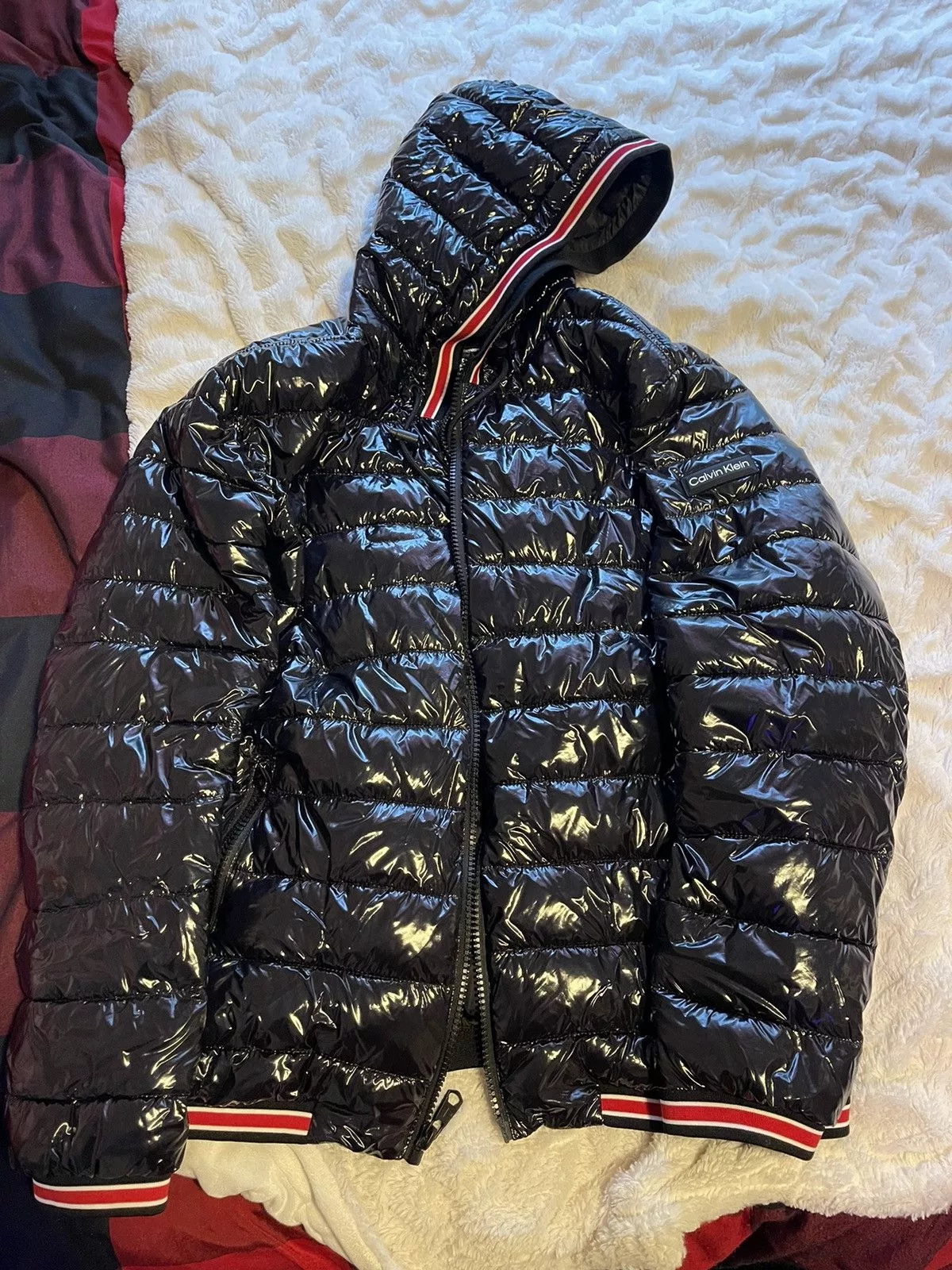 Calvin Klein Light Jackets Calvin Klein shiny puffer jacket Black